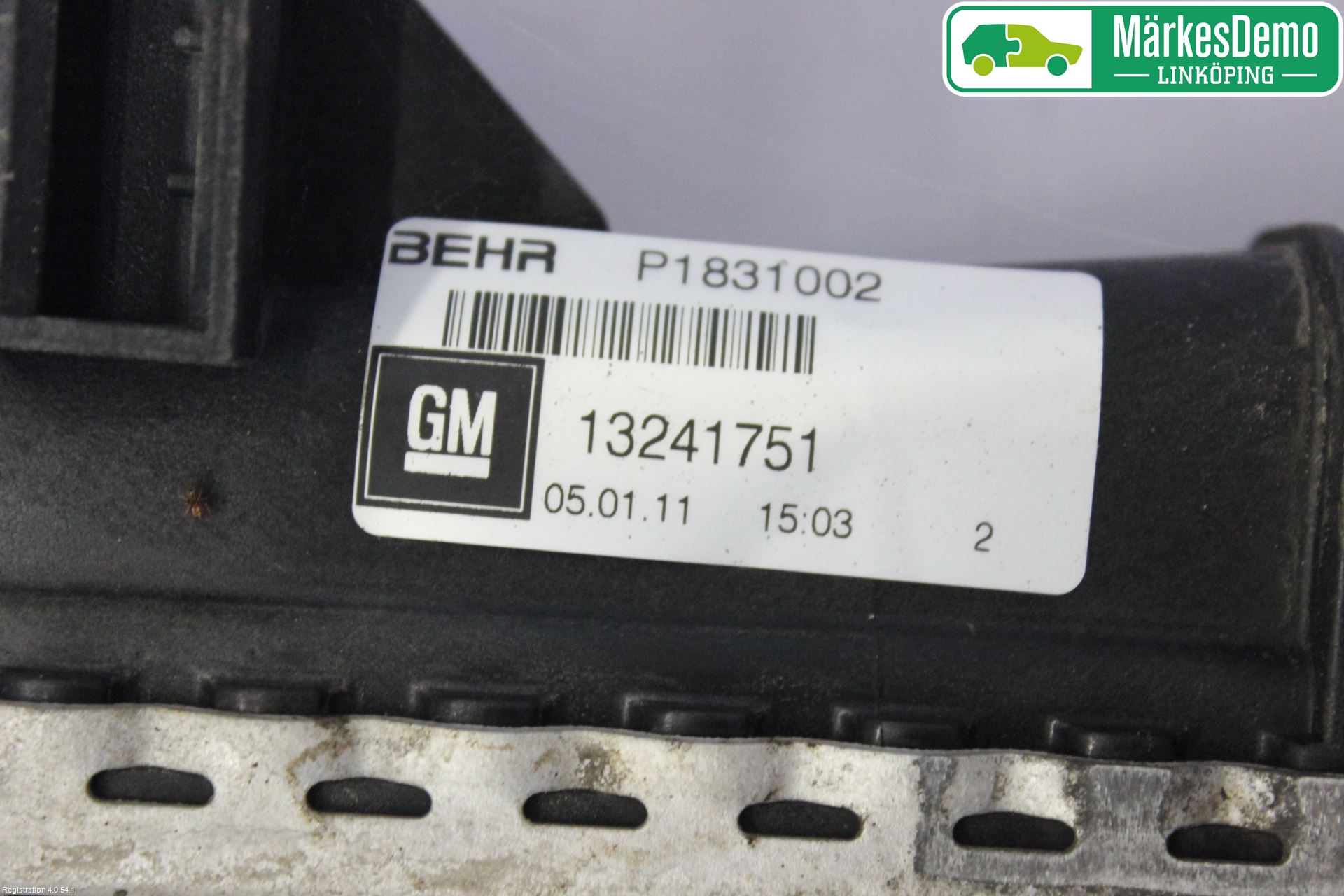 Saab 9-5 10-12 Intercooler Radiator