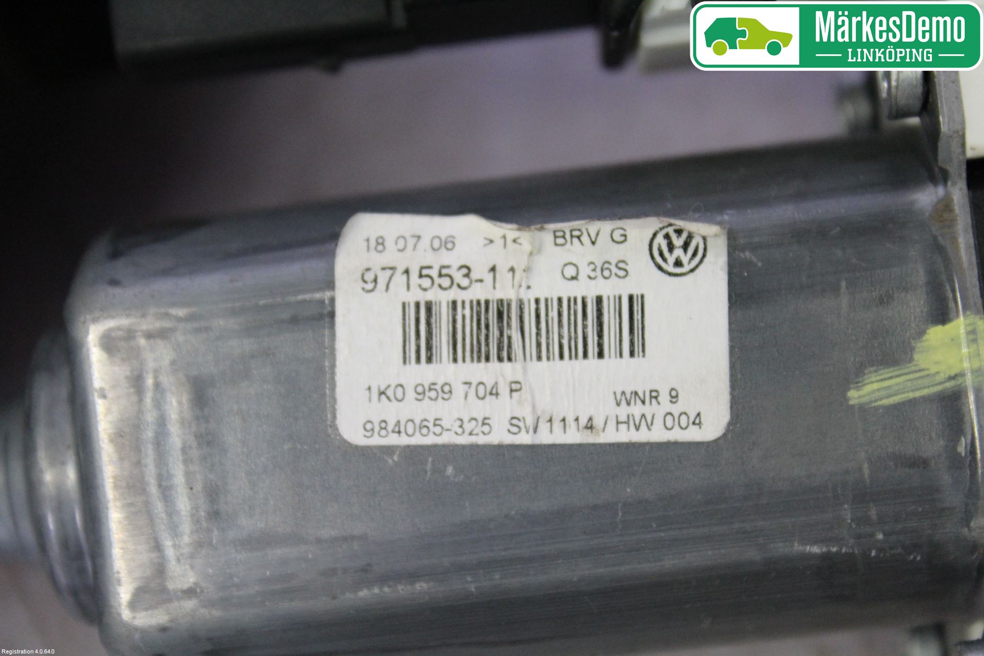 Volkswagen VW PASSAT 05-11 Vindusheismotor