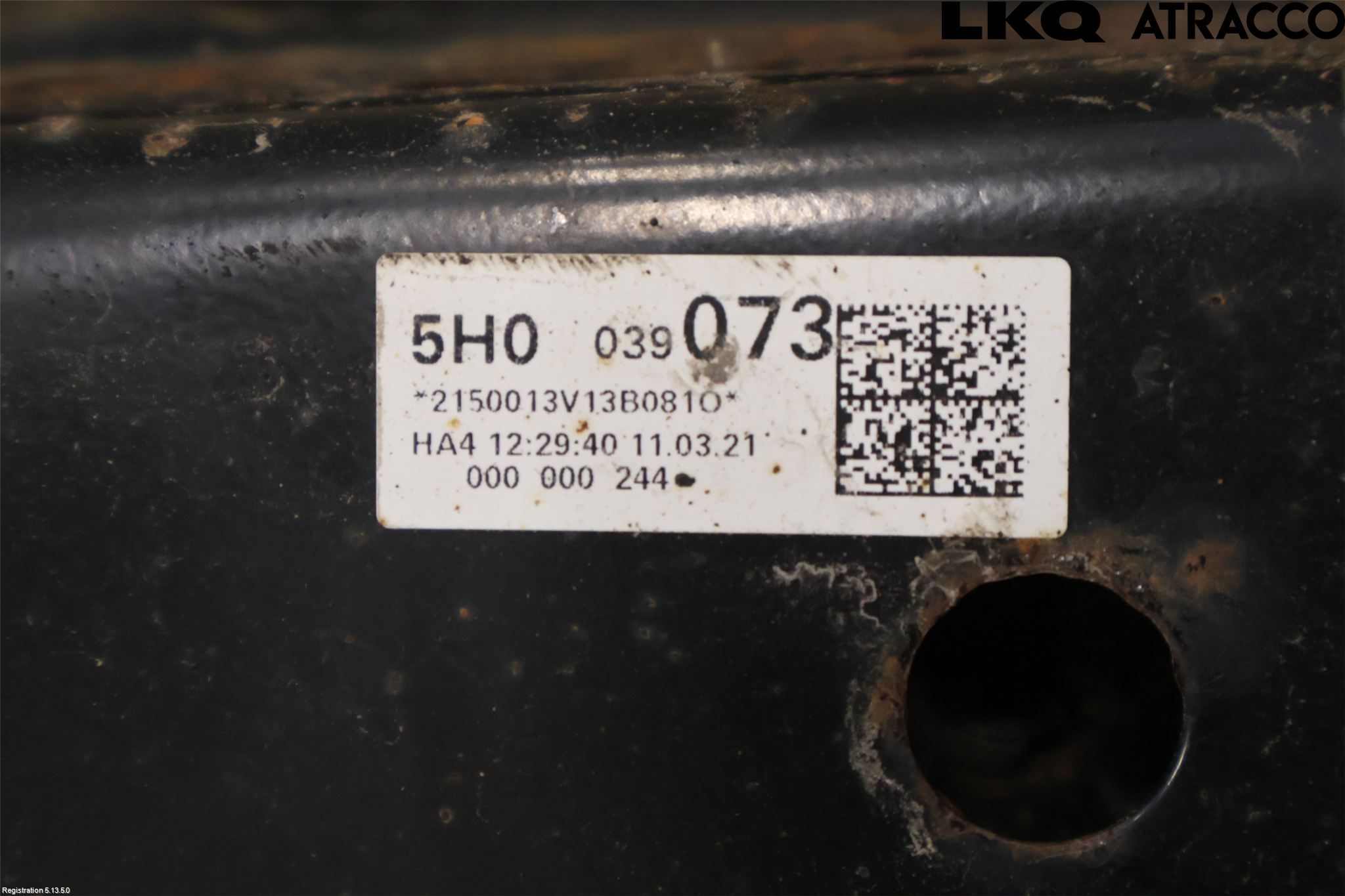 Volkswagen VW GOLF / E-GOLF VIII 20- Bakaksel Feste Travers-Ramme