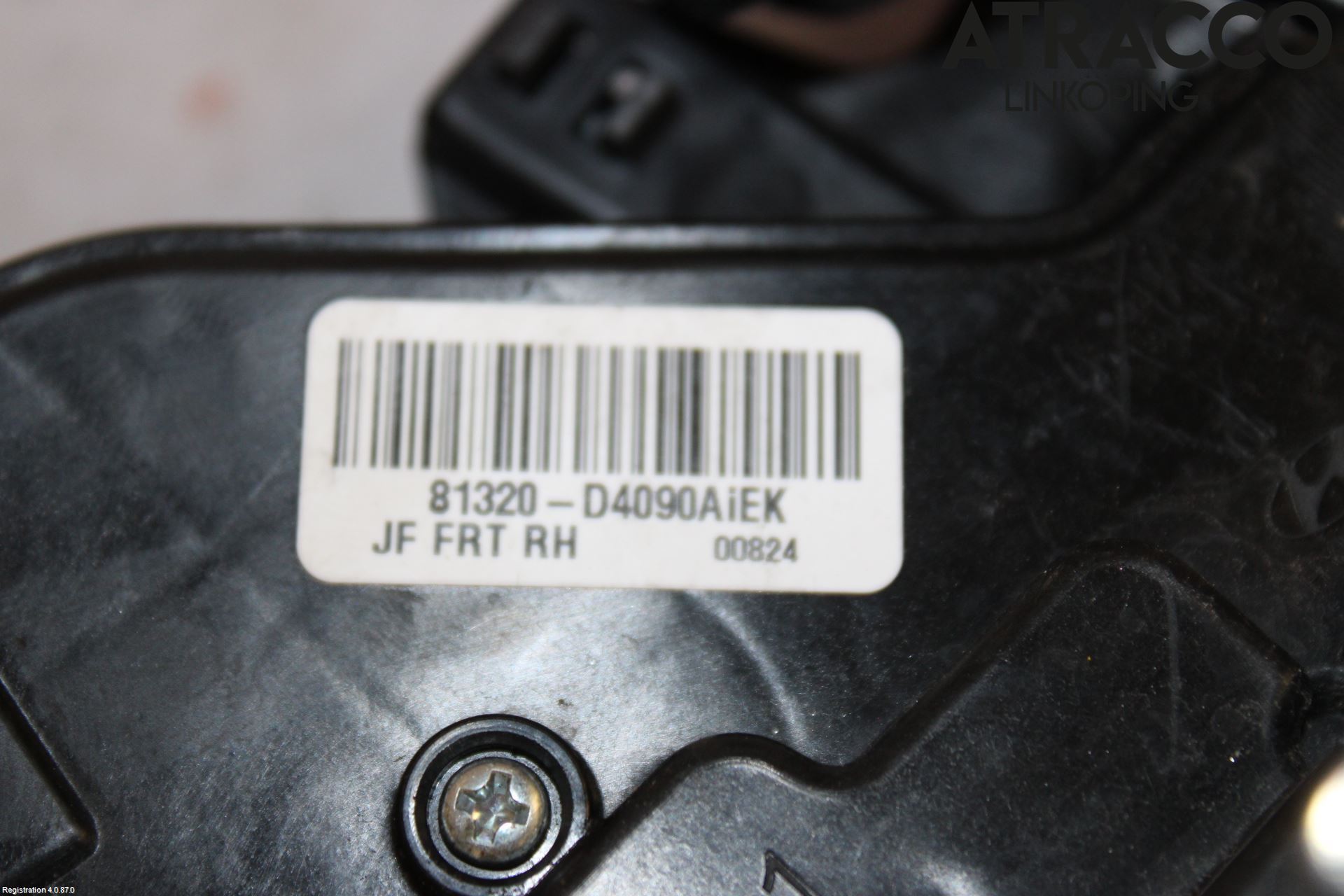 Kia OPTIMA 16-20 Dørlås - Låsekasse