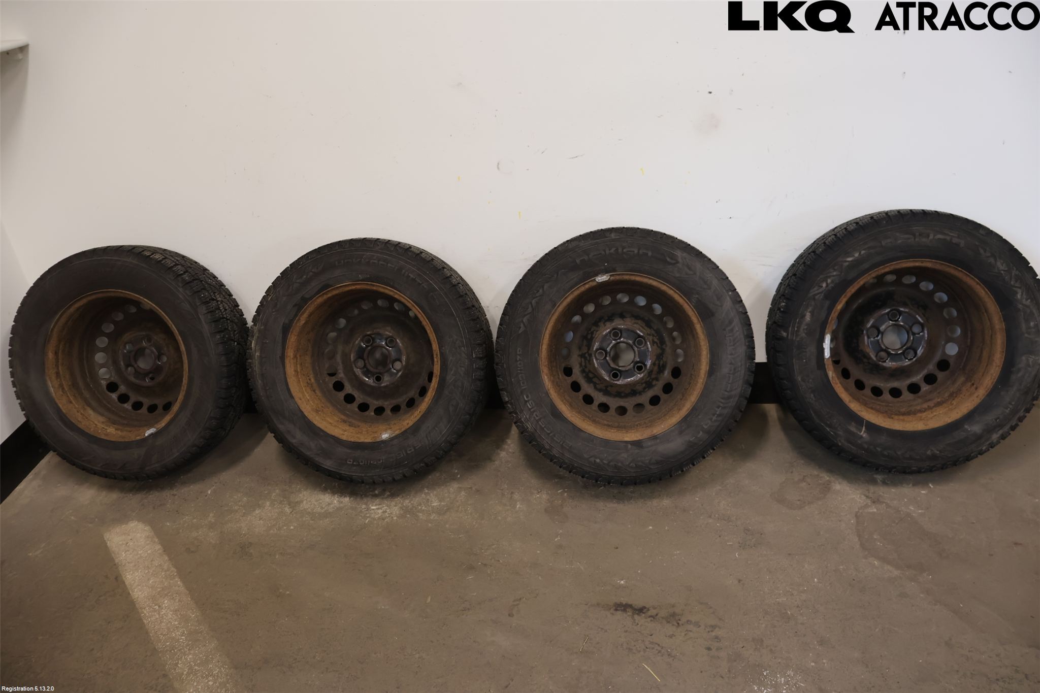 Volkswagen VW TRANSP/CARAVELLE (T5) 04-15 Dekk Vinter På Stål Felg 4Stk