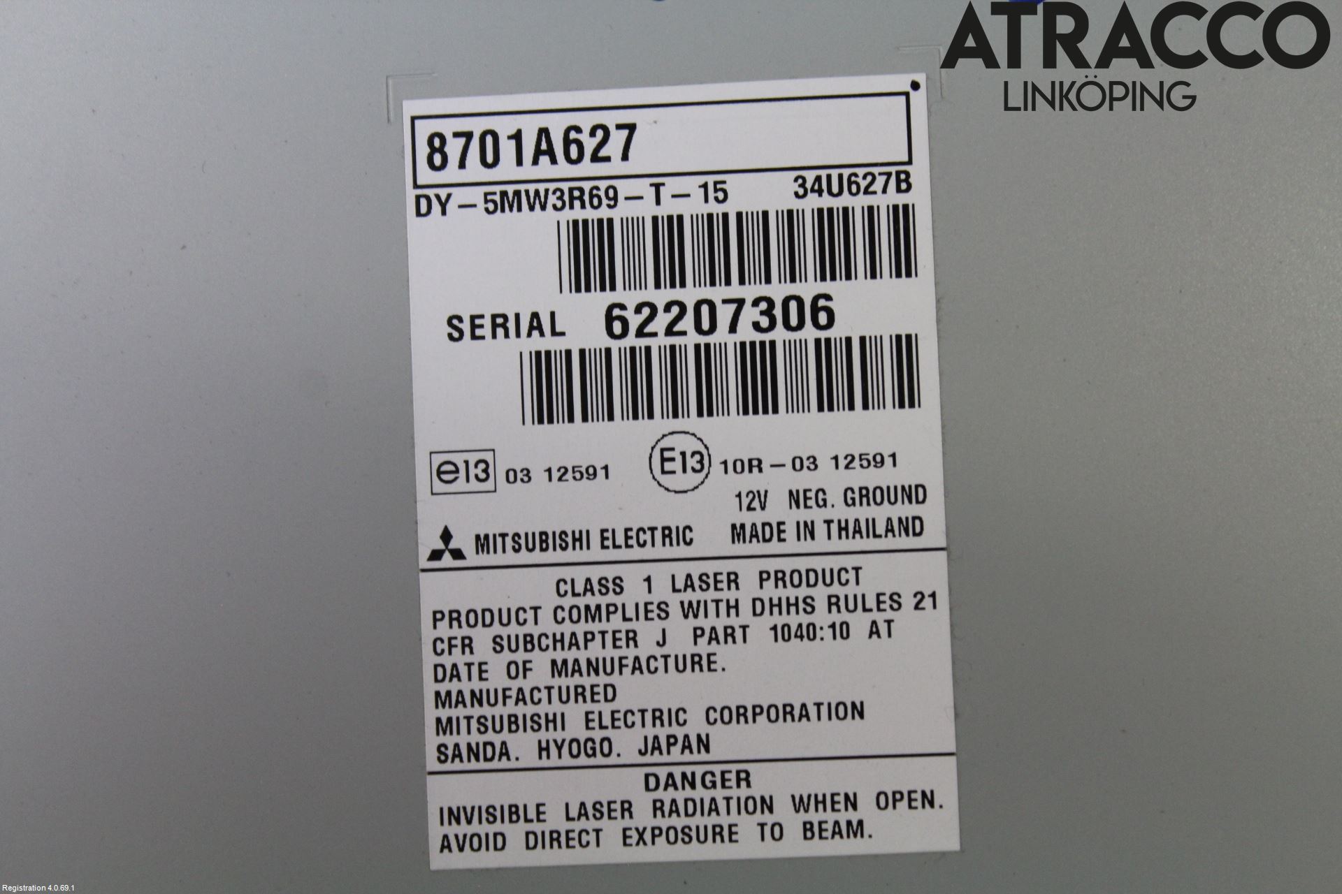 Mitsubishi ASX 10-22 Stereo Radio Med Cd