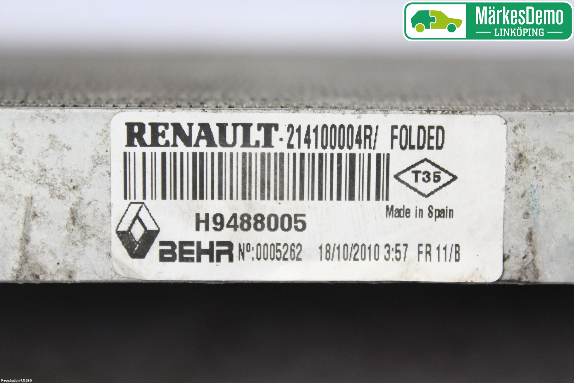 Renault LAGUNA III 11-15 Radiator Manuell