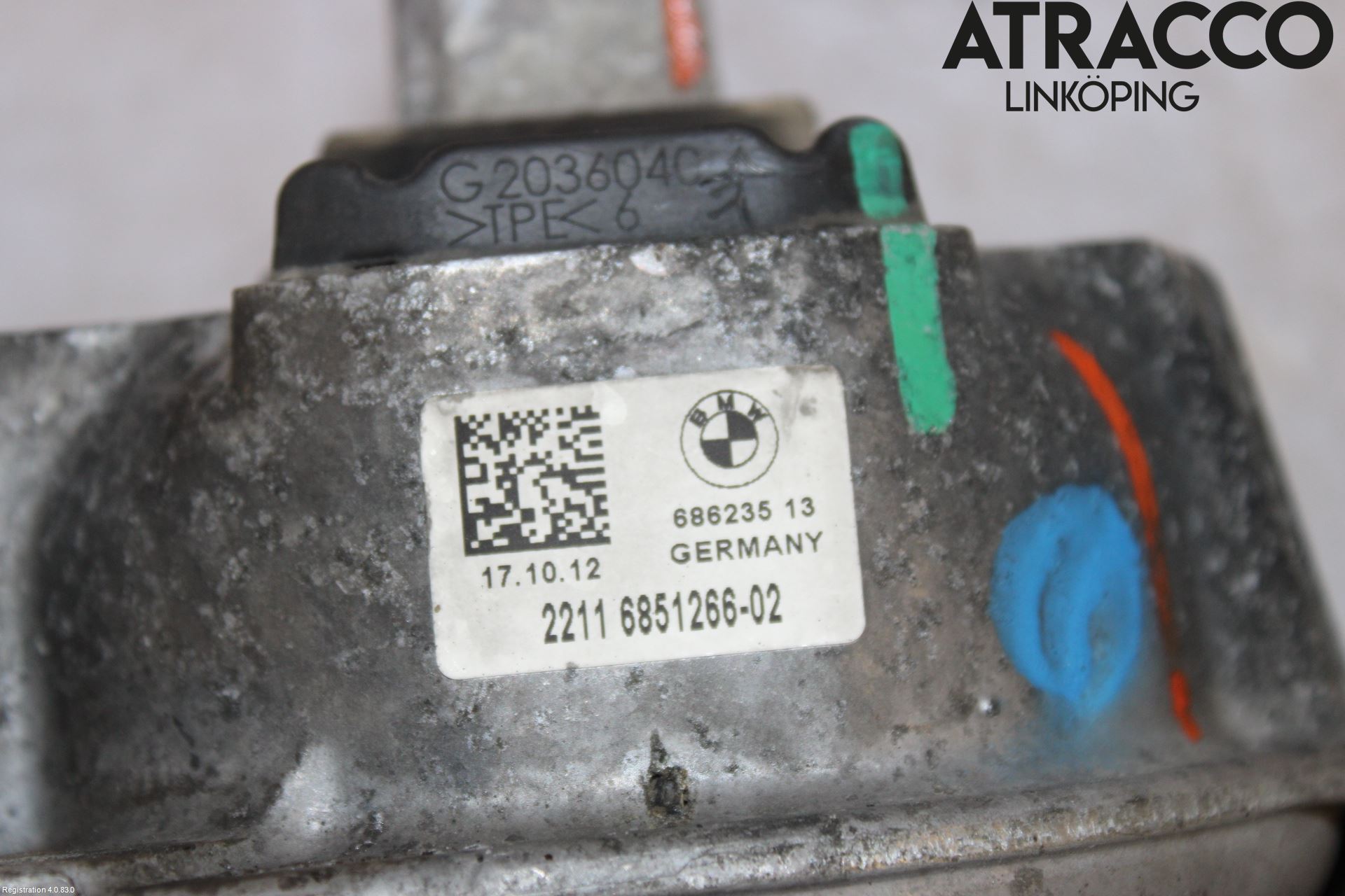 BMW 5 F10/F11/F18 09-17 Motor Feste Stål-Alu