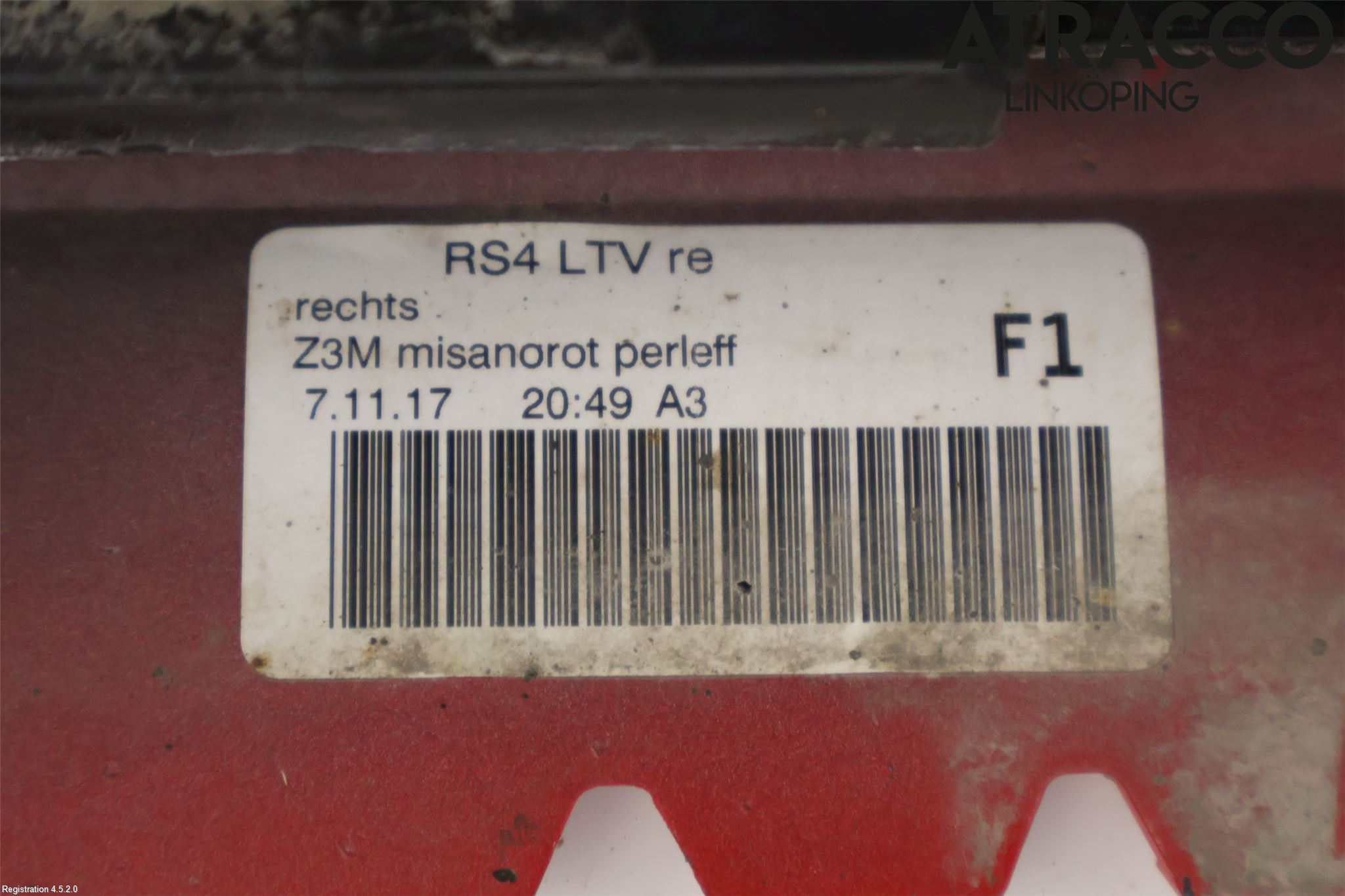 Audi A4/S4 B9 16-19 Kanalskjørt Høyre