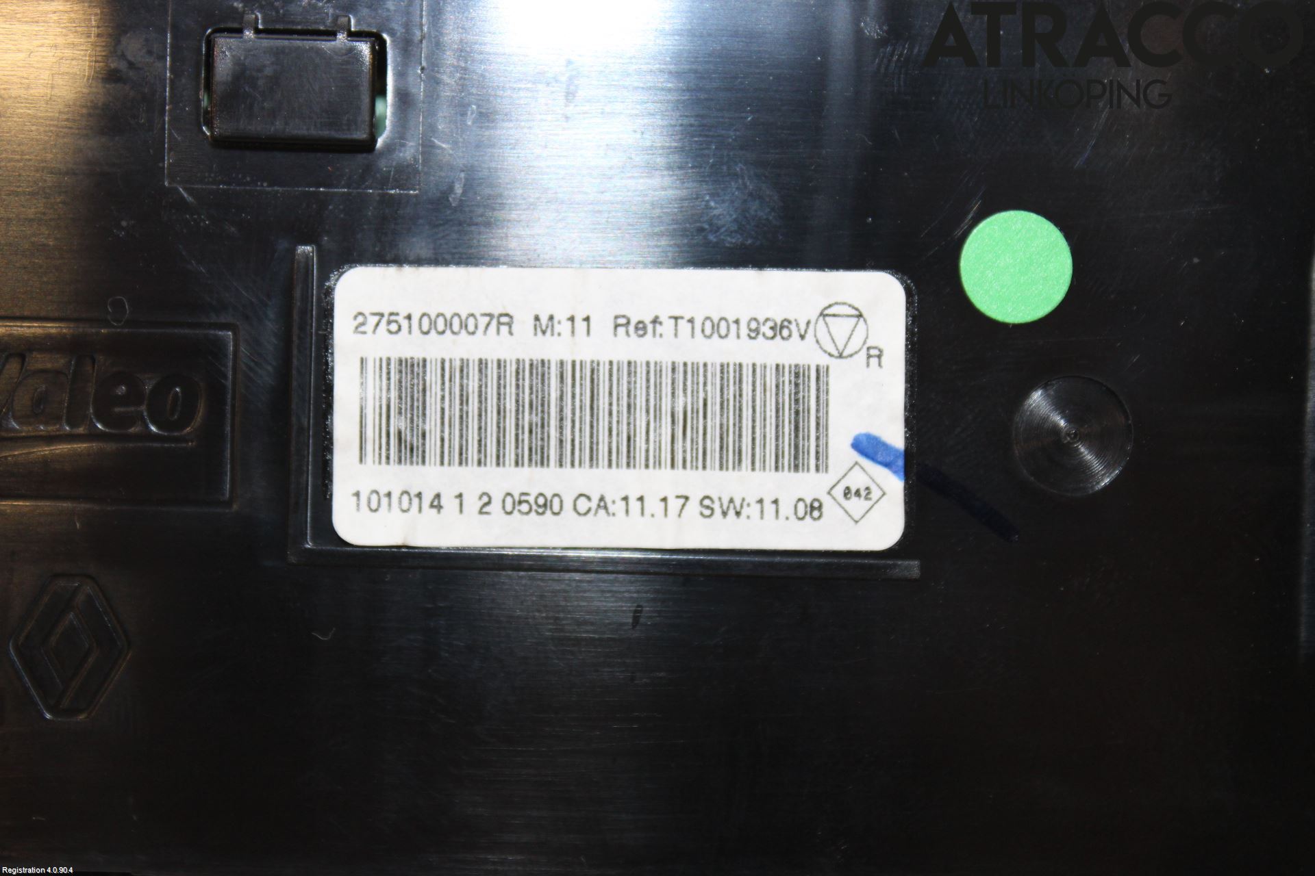 Renault MEGANE III 09-15 Varme Ac Betjening-Display