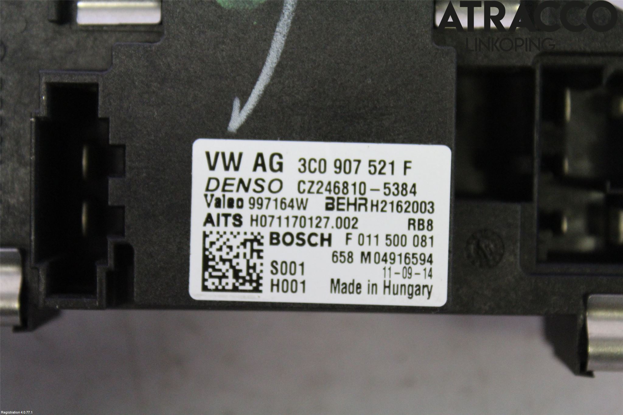 Volkswagen VW PASSAT 11-14 Varmeapparat Viftemotstand