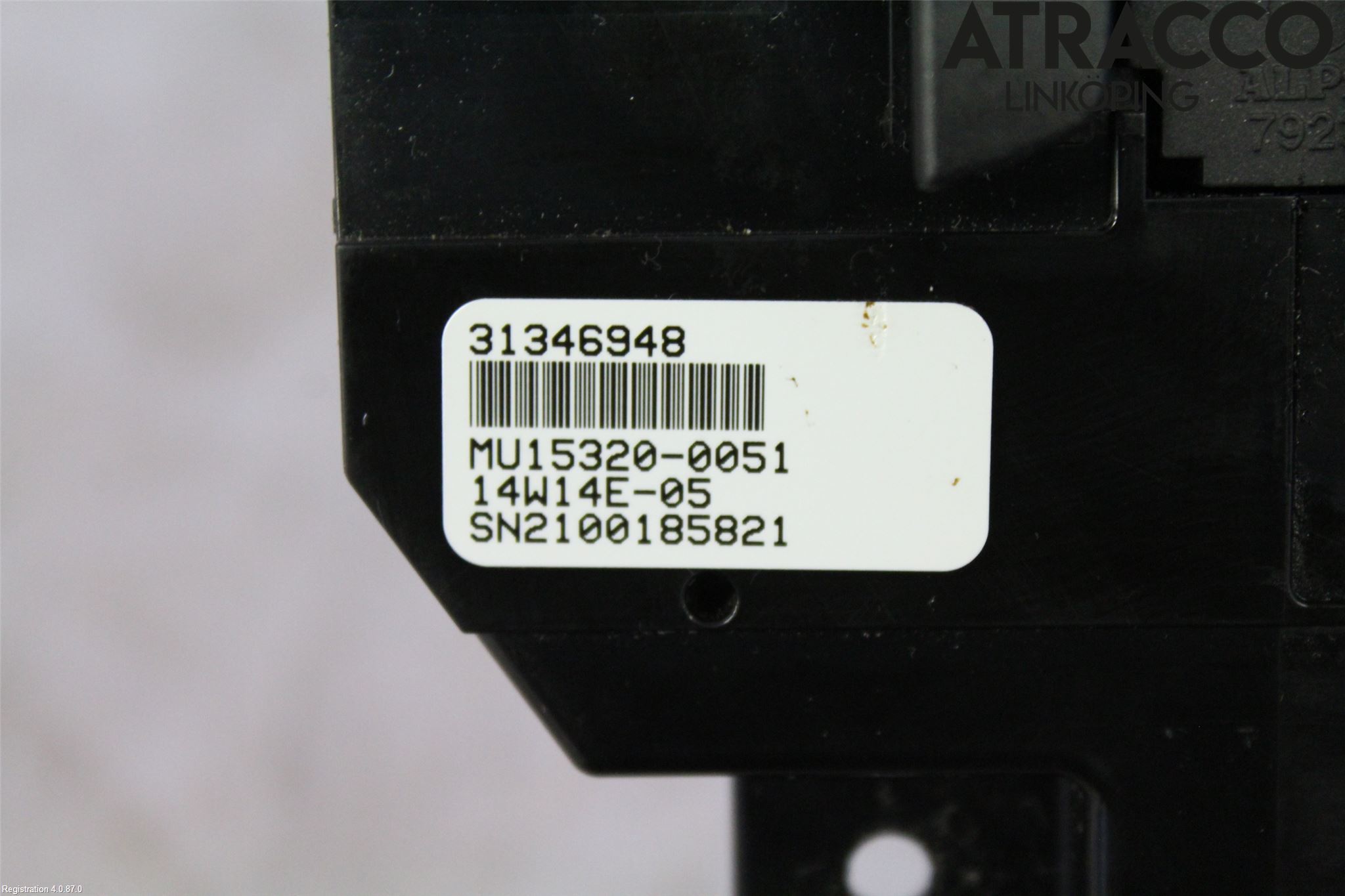 Volvo V40 12-19 Varme Ac Betjening-Display