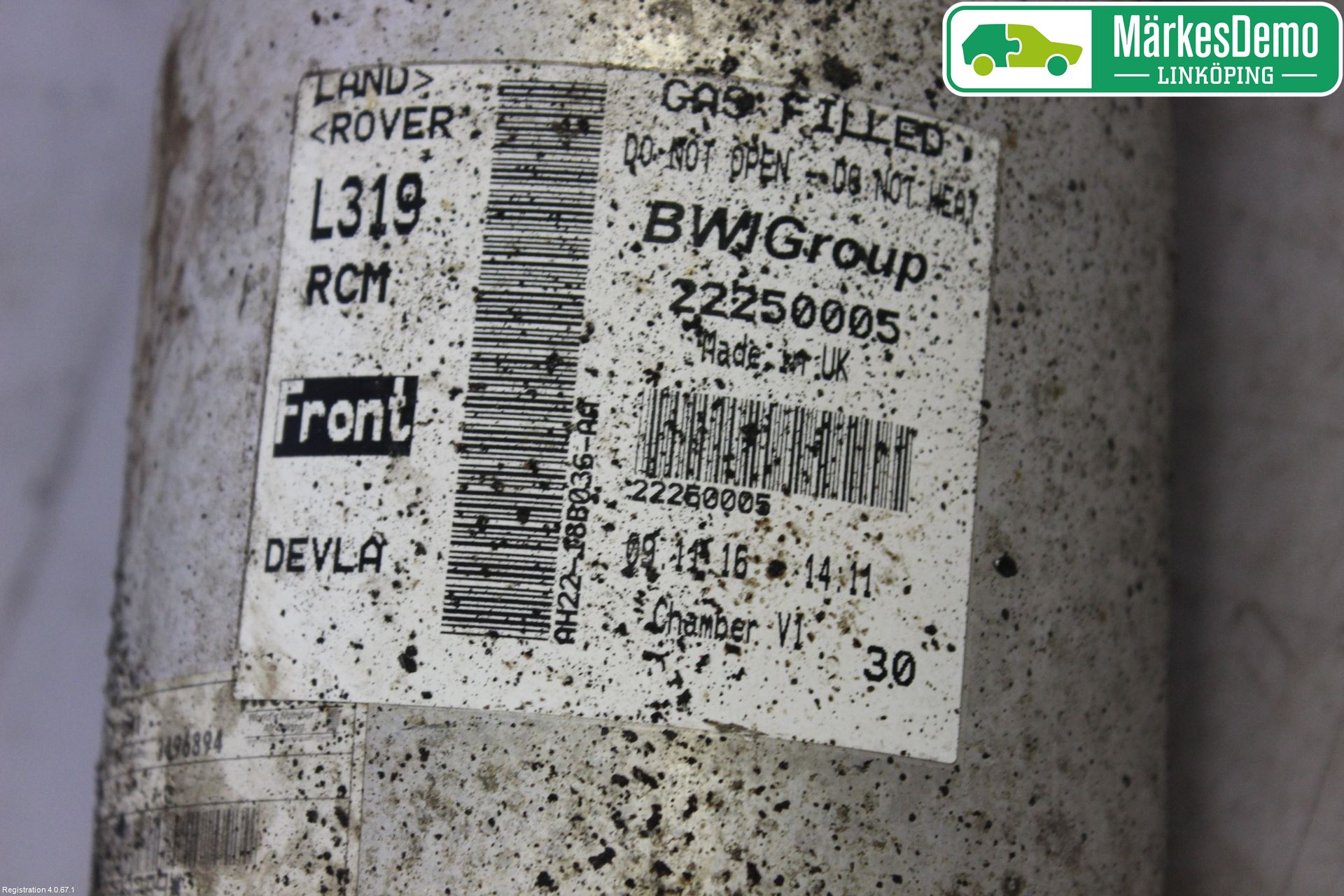 Landrover LAND ROVER DISCOVERY 4 10-16 Støtdemper Foran