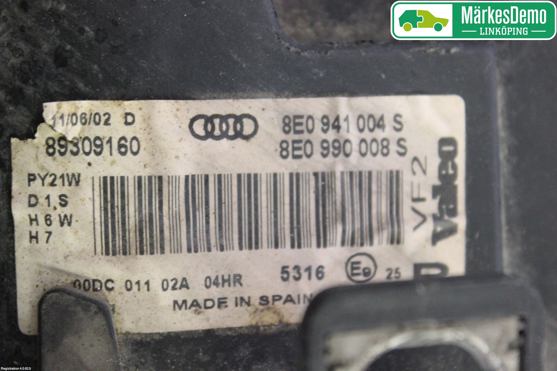 Audi A4/S4 01-05 Frontlykt Høyre