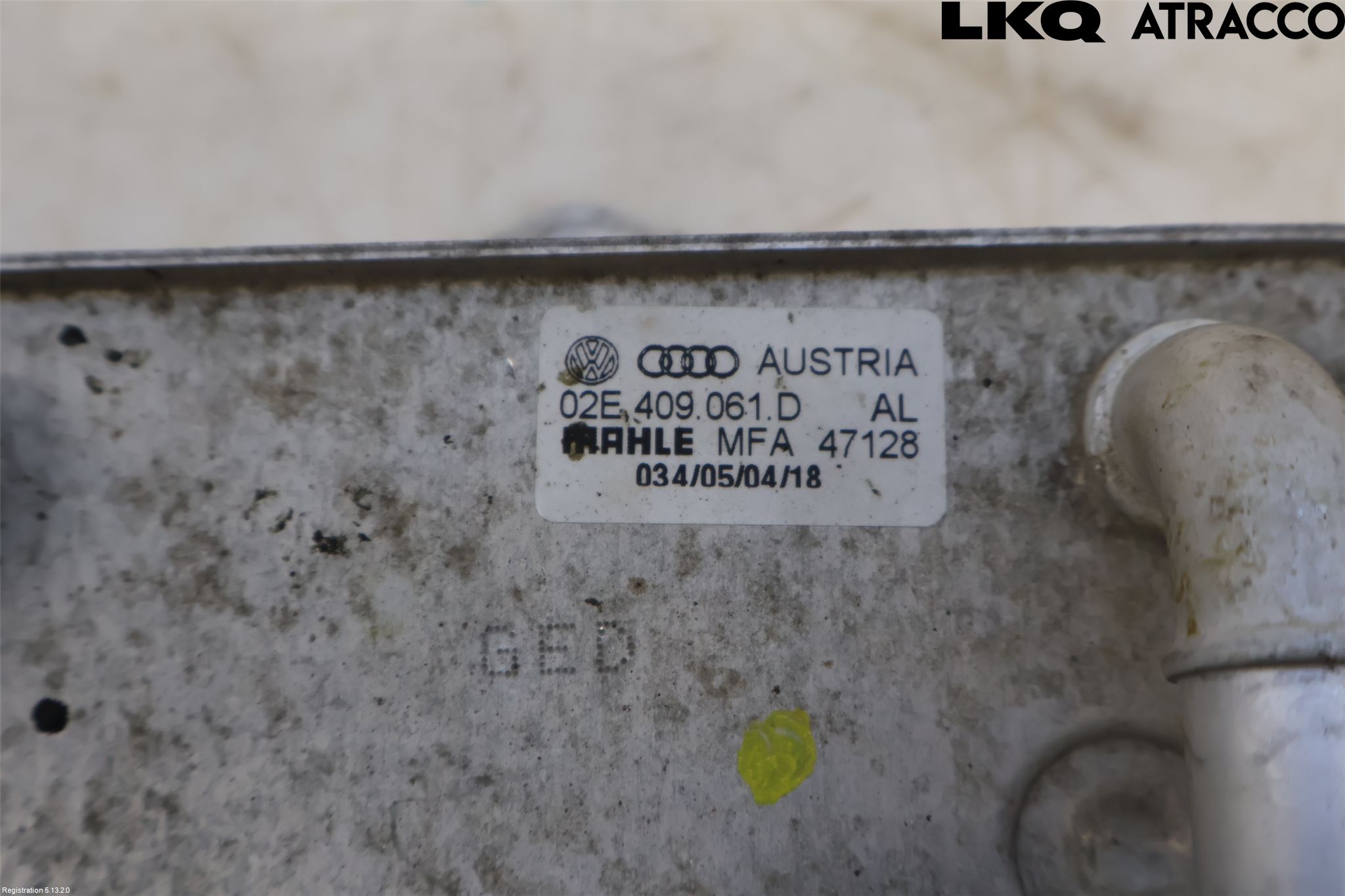 Volkswagen VW CADDY 16-20 Radiator Oljekjøler Automatgea
