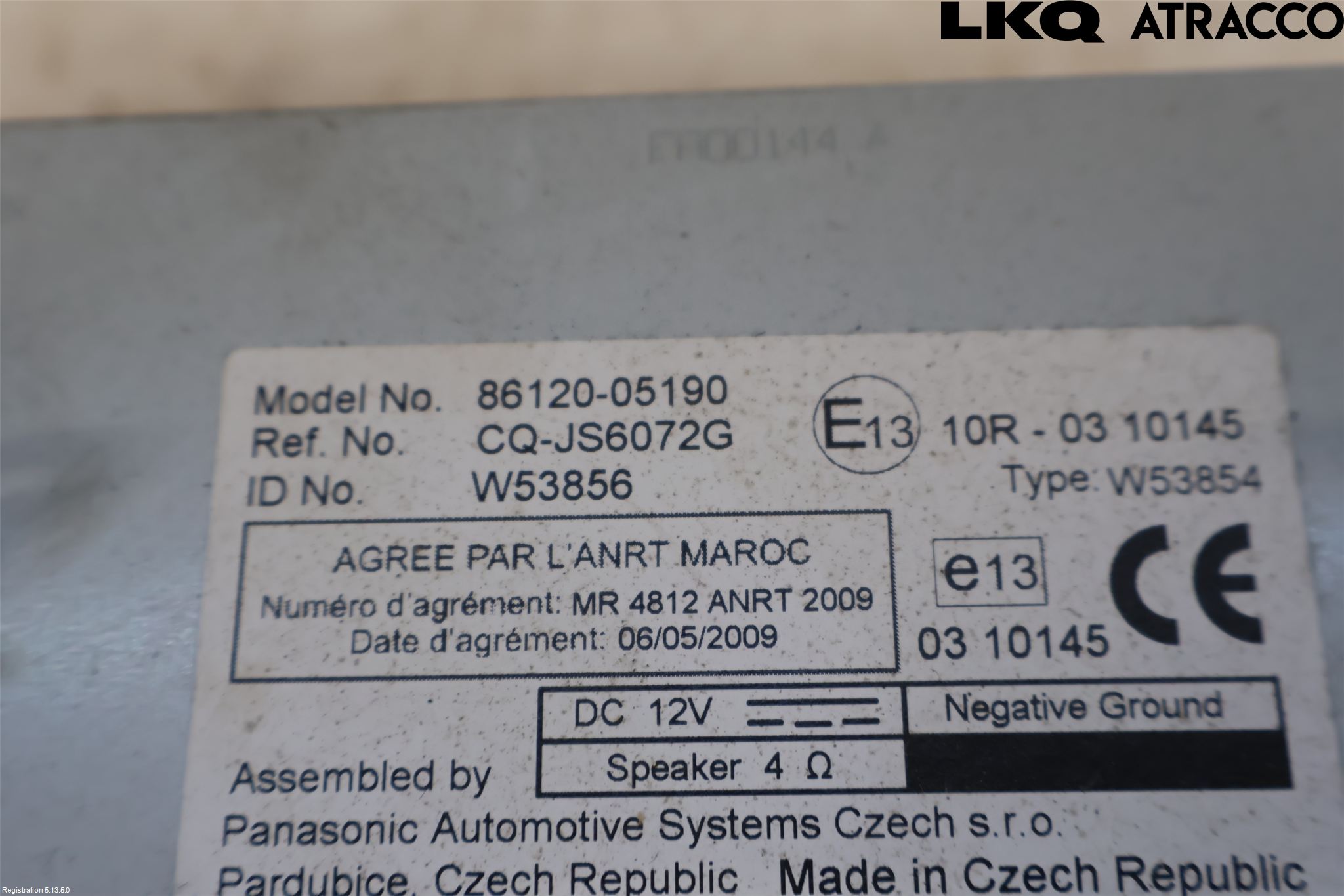Toyota AVENSIS 09-15 Stereo Radio Med Cd