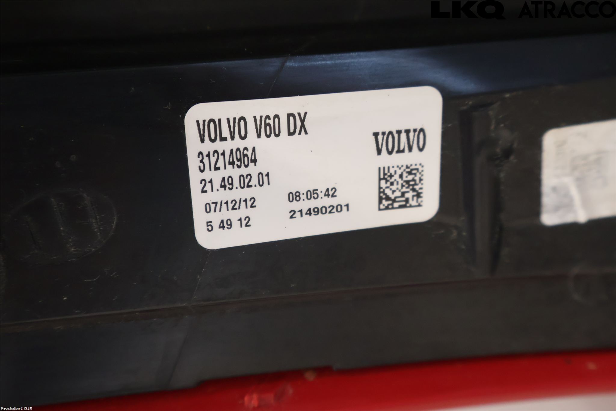 Volvo V60 11-13 Baklykt Høyre
