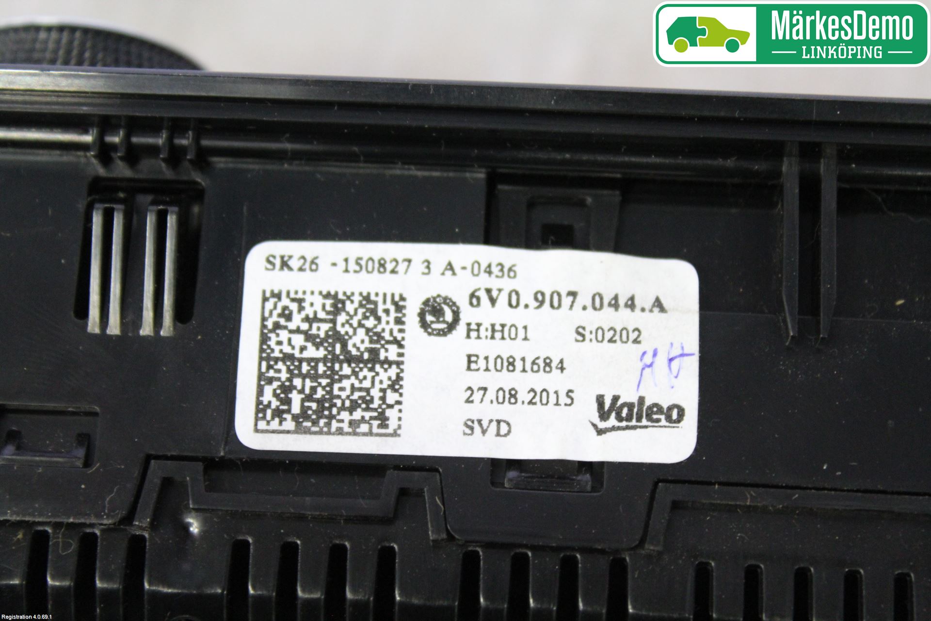 Skoda FABIA 15-21 Varme Ac Betjening-Display