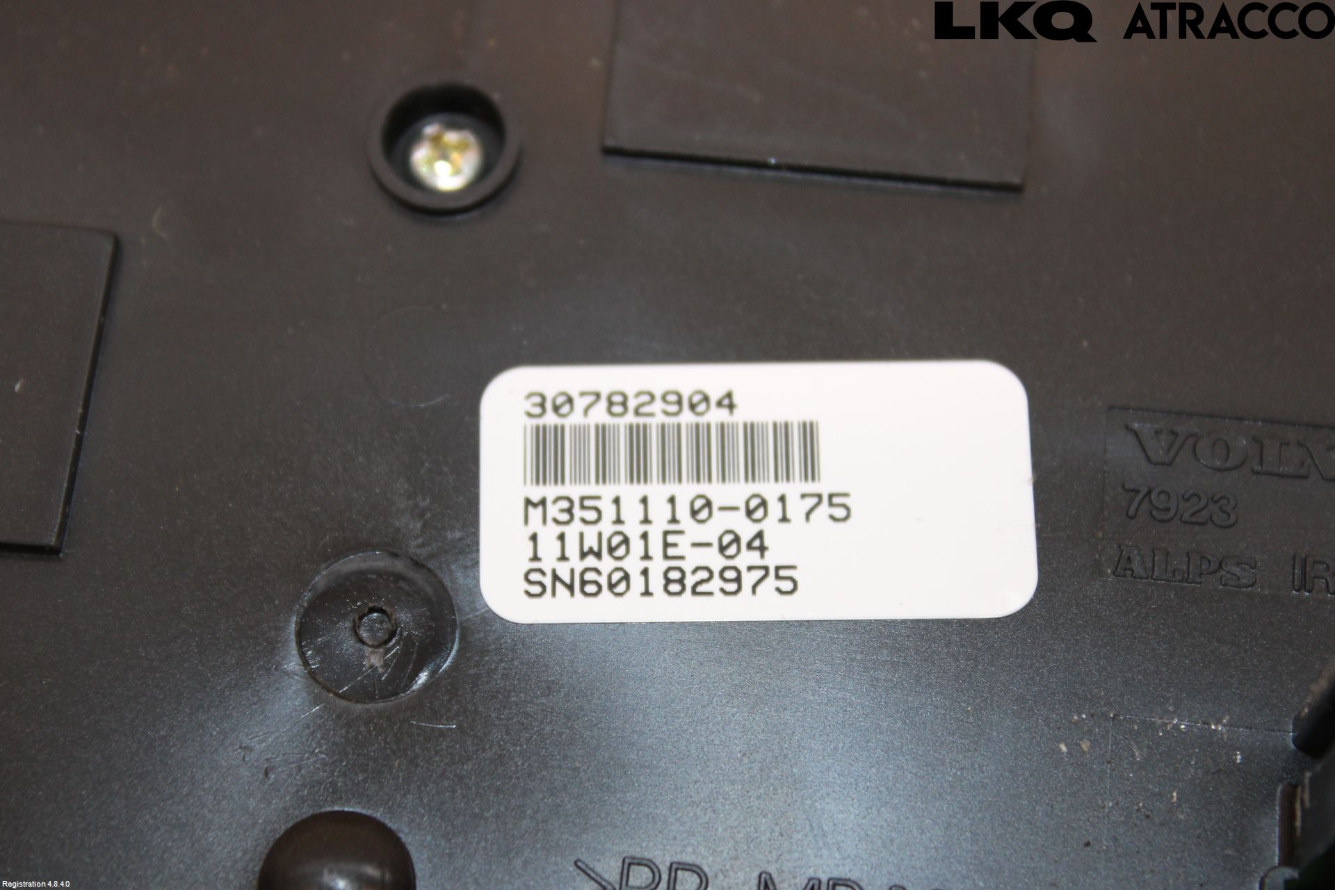 Volvo V70 08-13 Varme Ac Betjening-Display