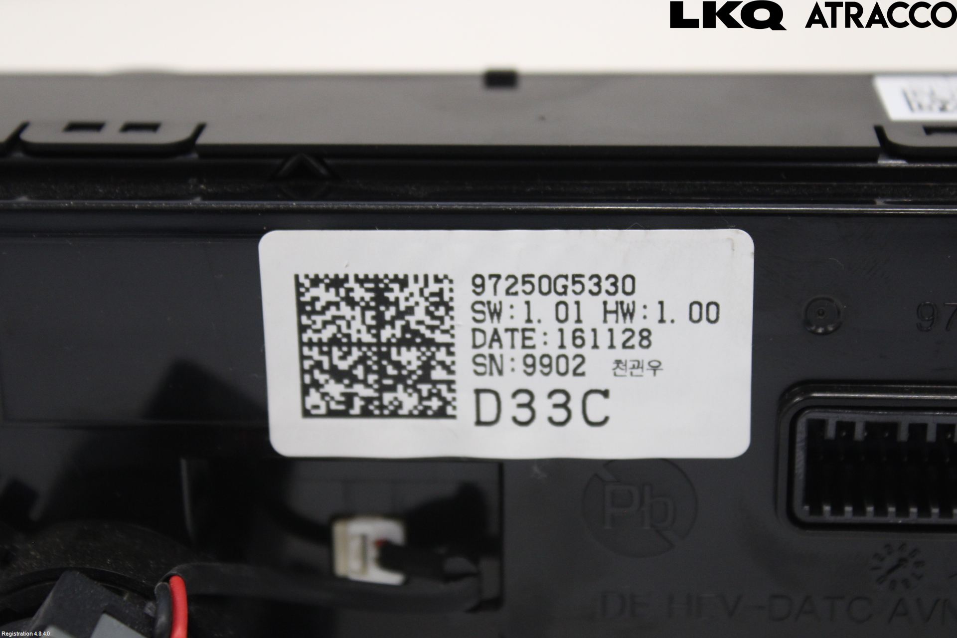 Kia NIRO (DE) 17-22 Varme Ac Betjening-Display