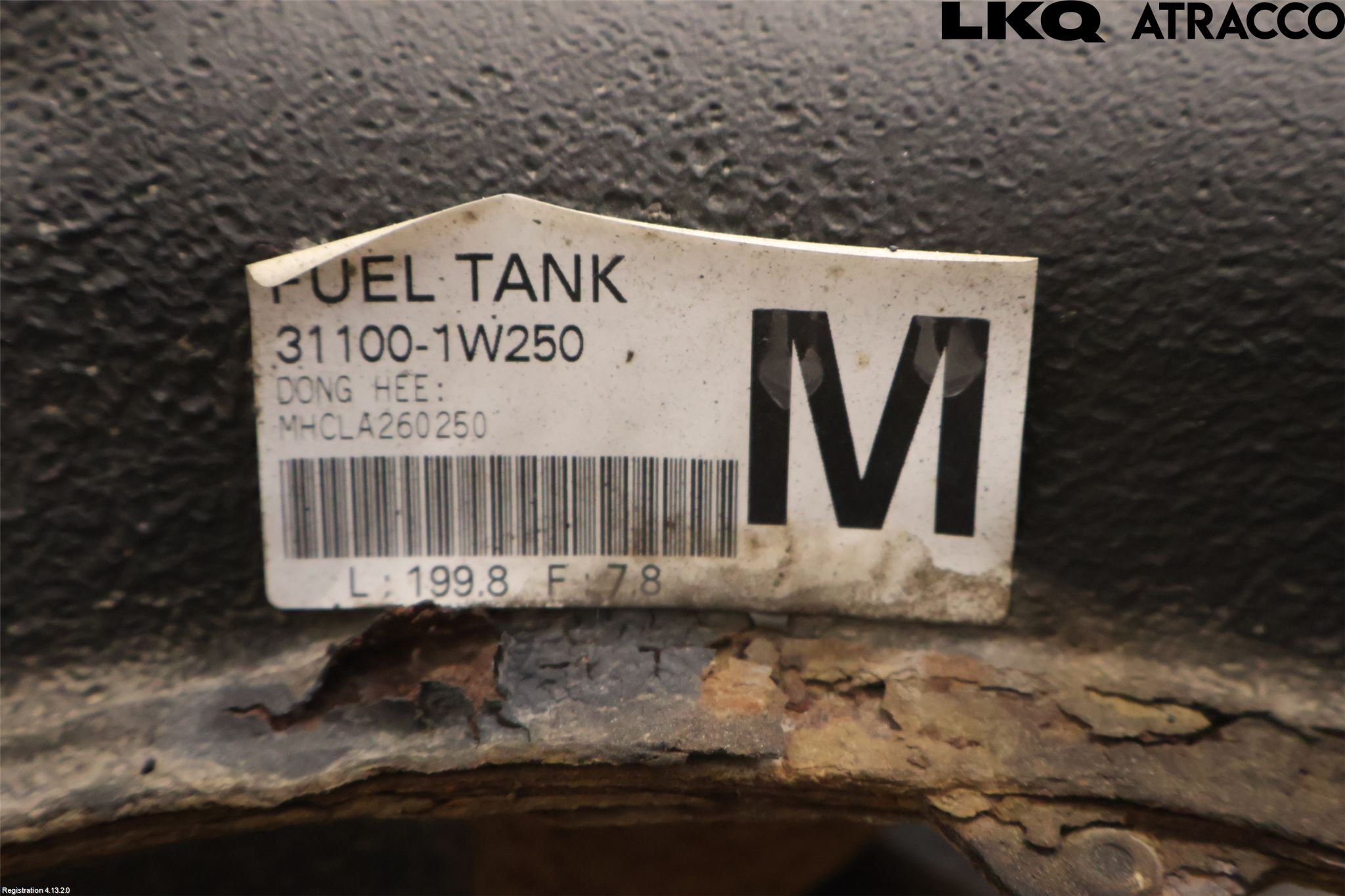 Kia RIO 12-16 Drivstofftank