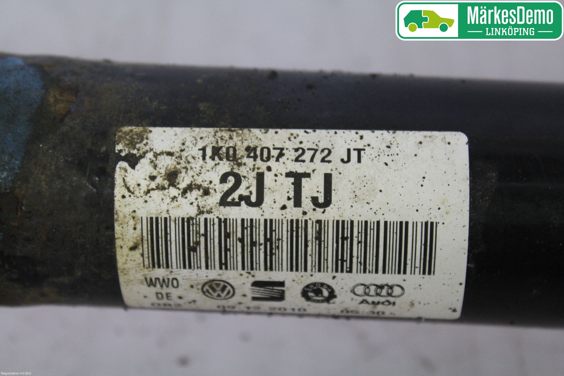 Volkswagen VW GOLF VI 09-13 Drivaksel Foran Kompl Høyre