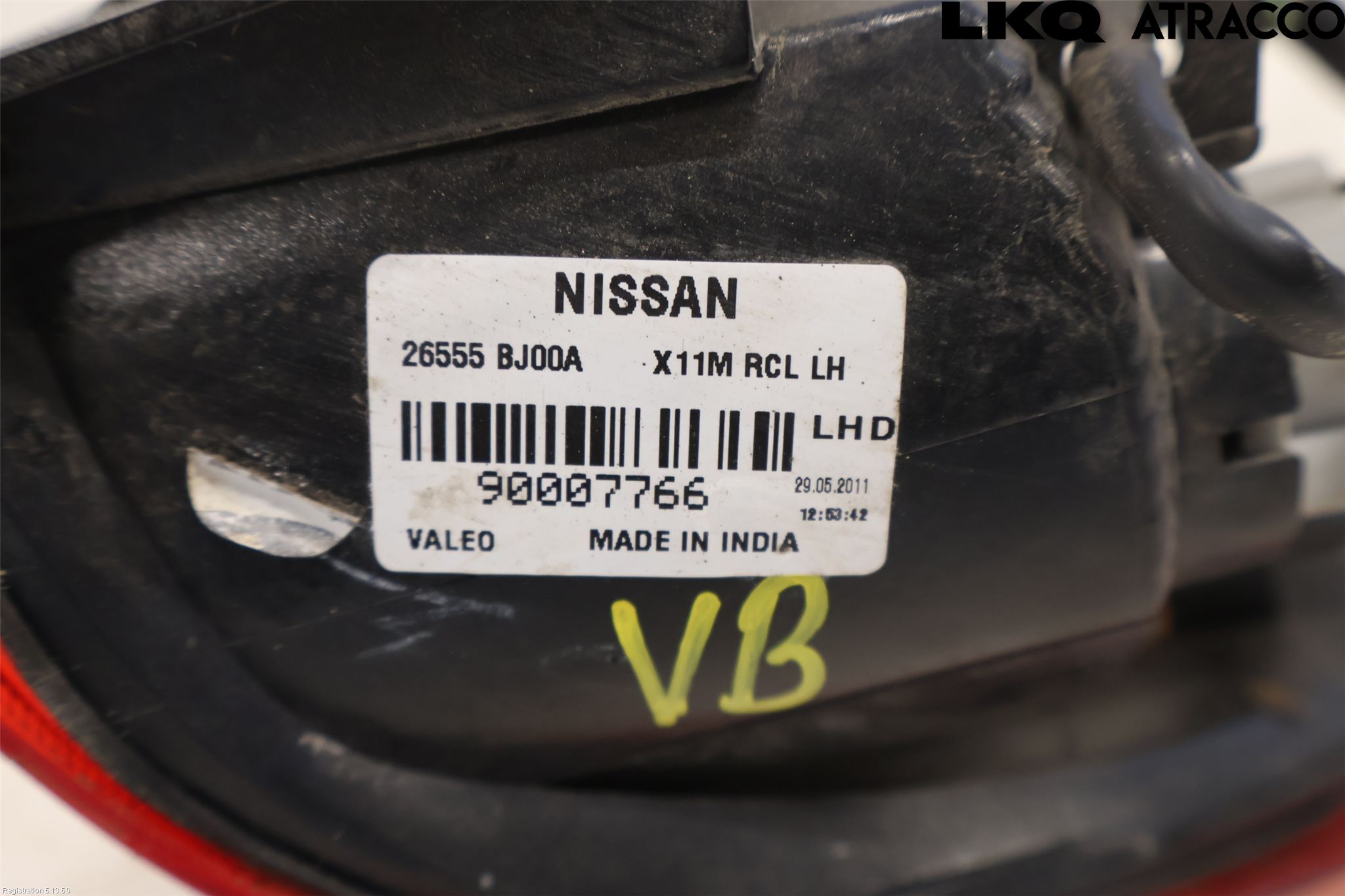 Nissan NV200/NV200 COMBI Baklykt Venstre