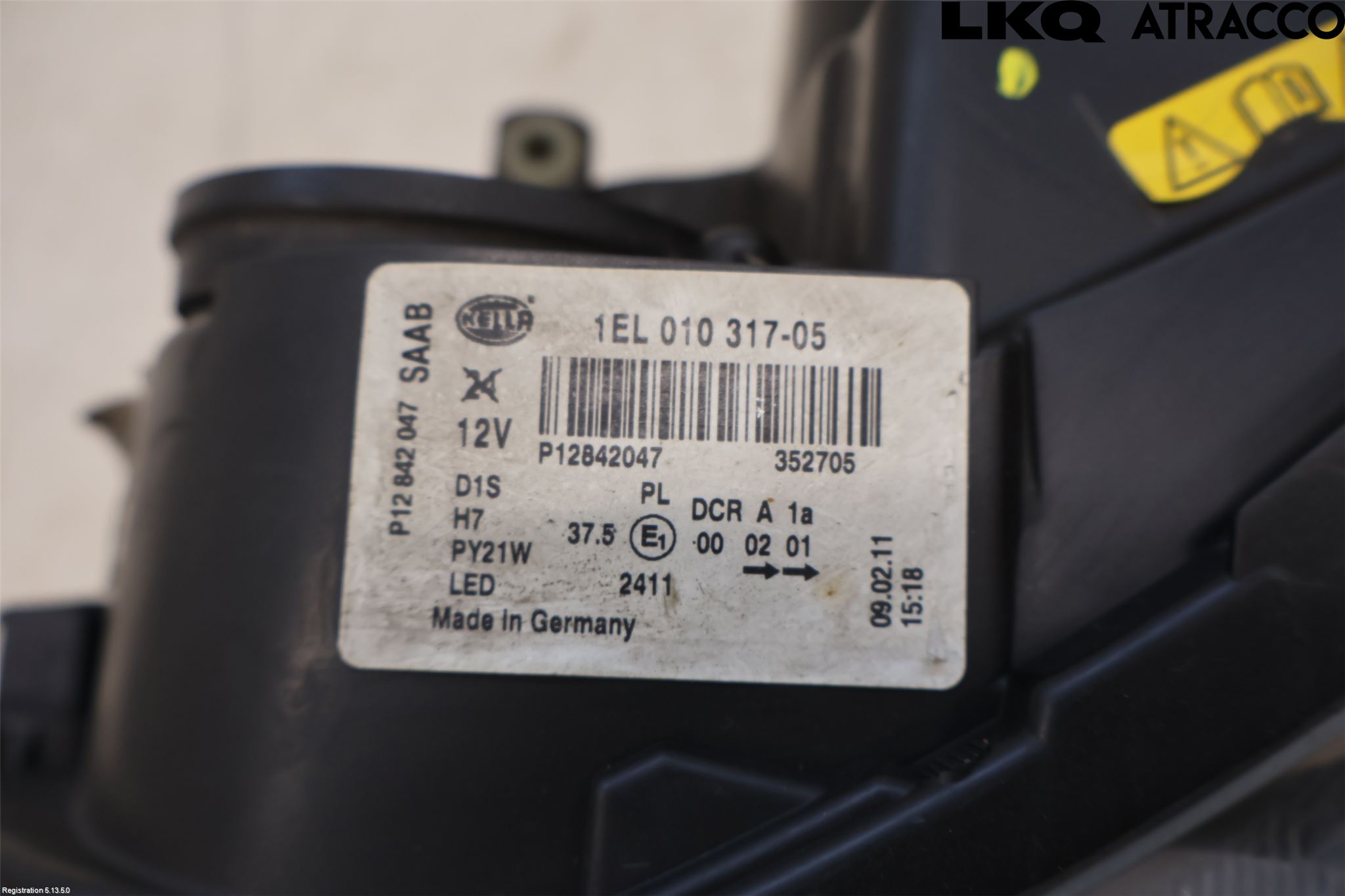 Saab 9-3 VER2/VER3 08-15 Frontlykt Venstre