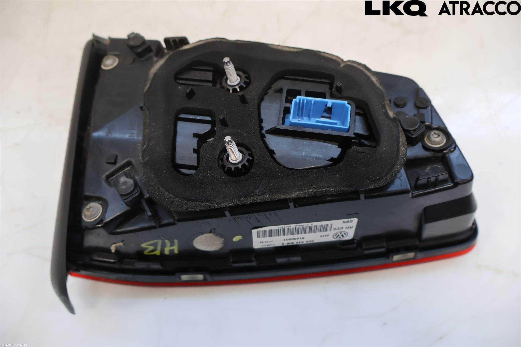 Volkswagen VW PASSAT 15-19 Baklykt Høyre  På Luke(Indre)