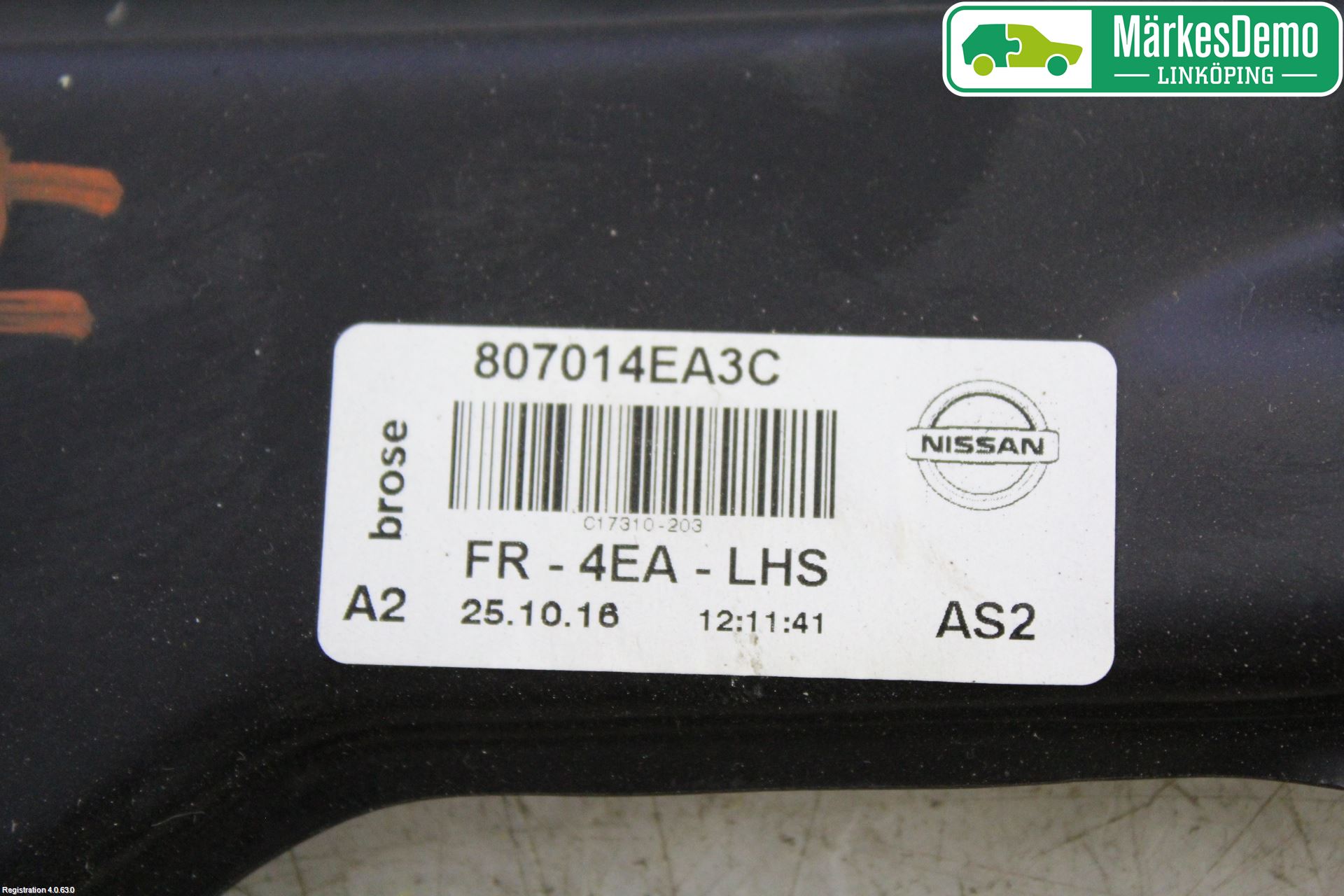 Nissan QASHQAI 14-17 Vindusheis El Komp