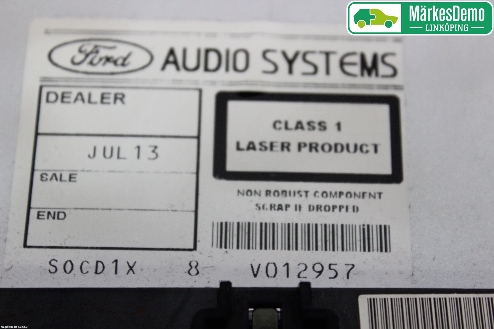 Ford MONDEO 07-15 Stereo Radio Med Cd