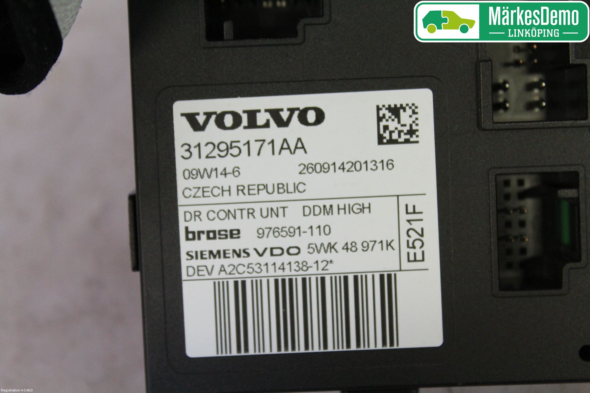 Volvo C30 07-10 Vindusheismotor