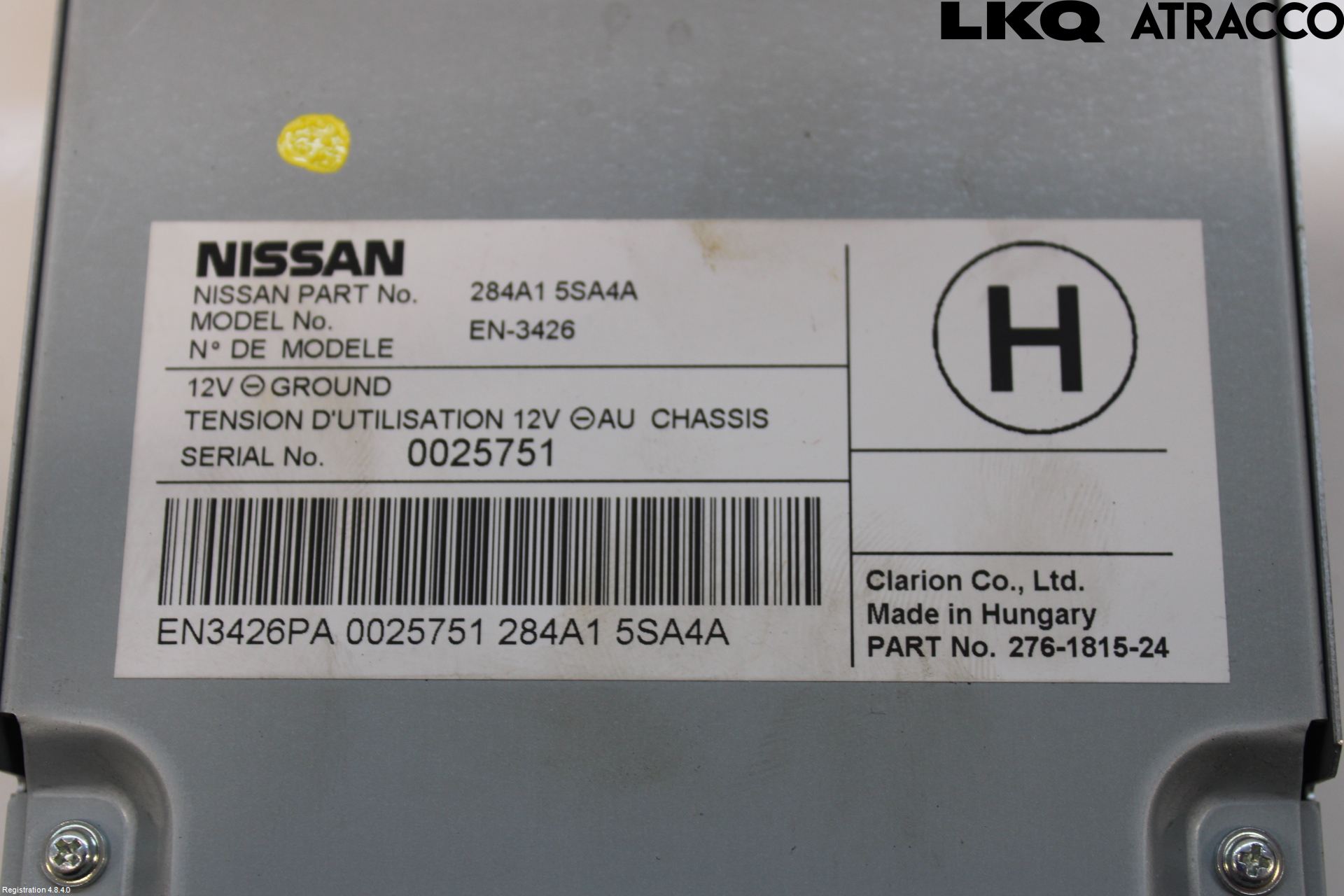 Nissan LEAF 18- Styreenhet Parkering