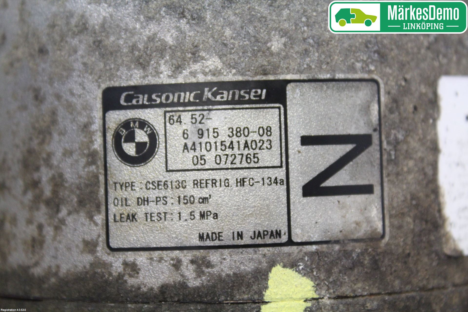 BMW 3 E90/91 SED/TOU 05-12 Varme Ac Kompressor