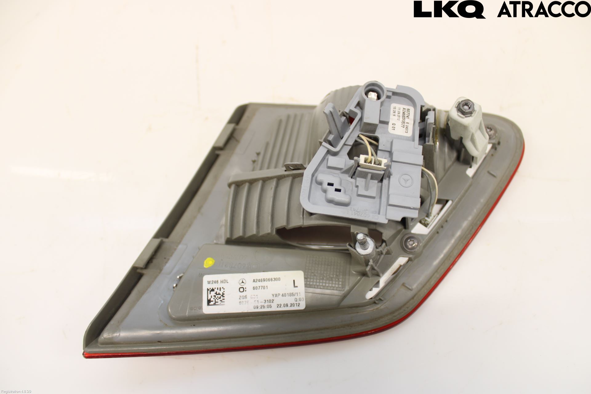 Mercedes-Benz MB B-KLASS (W246/W242) 12-19 Baklykt Venstre  På Luke(Indre