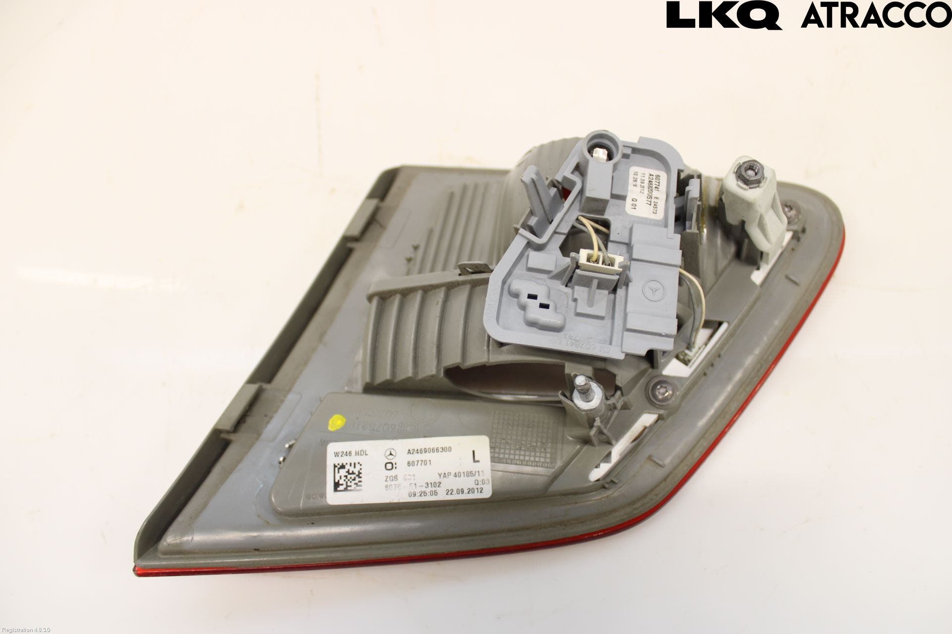 Mercedes-Benz MB B-KLASS (W246/W242) 12-19 Baklykt Venstre På Luke(Indre