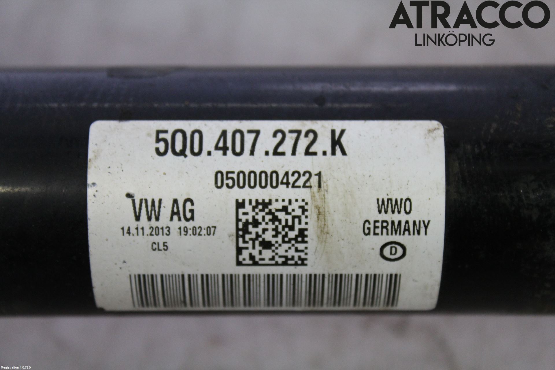 Volkswagen VW GOLF / E-GOLF VII 13-20 Drivaksel Foran Kompl Høyre