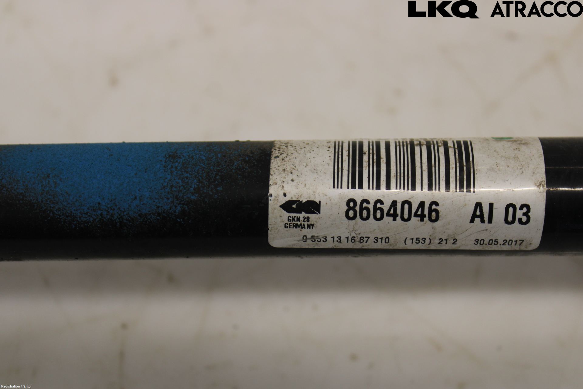 BMW 5 G30/G31/F90 17-23 Drivaksel Bak Kompl Høyre