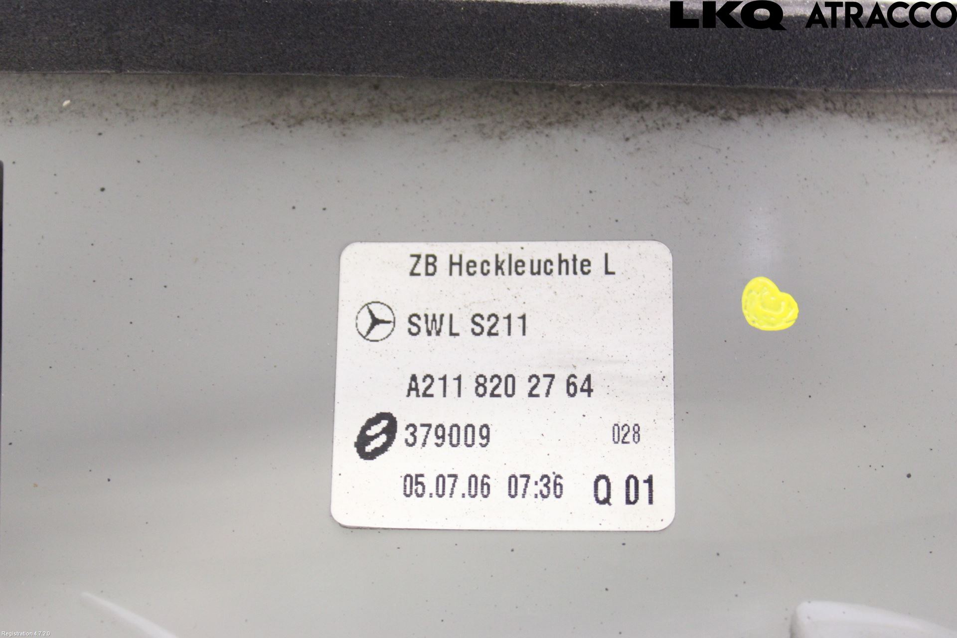 Mercedes-Benz MB E-KLASS (W211) 02-09 Baklykt Venstre