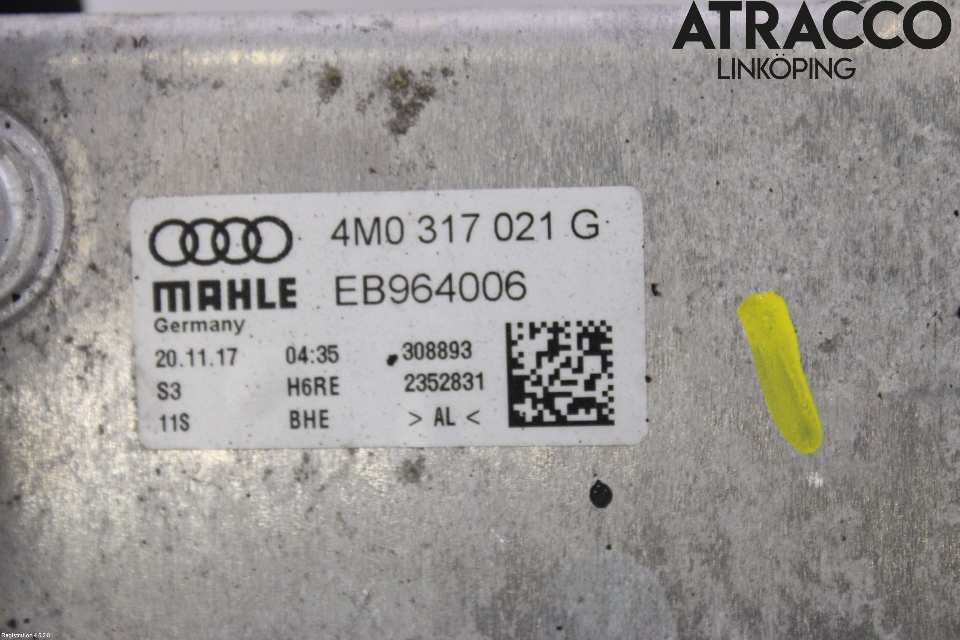 Audi A4/S4 B9 16-19 Radiator Oljekjøler Automatgea