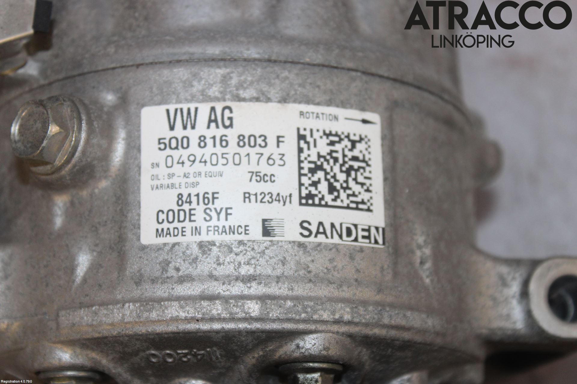 Volkswagen VW POLO 10-17 Varme Ac Kompressor