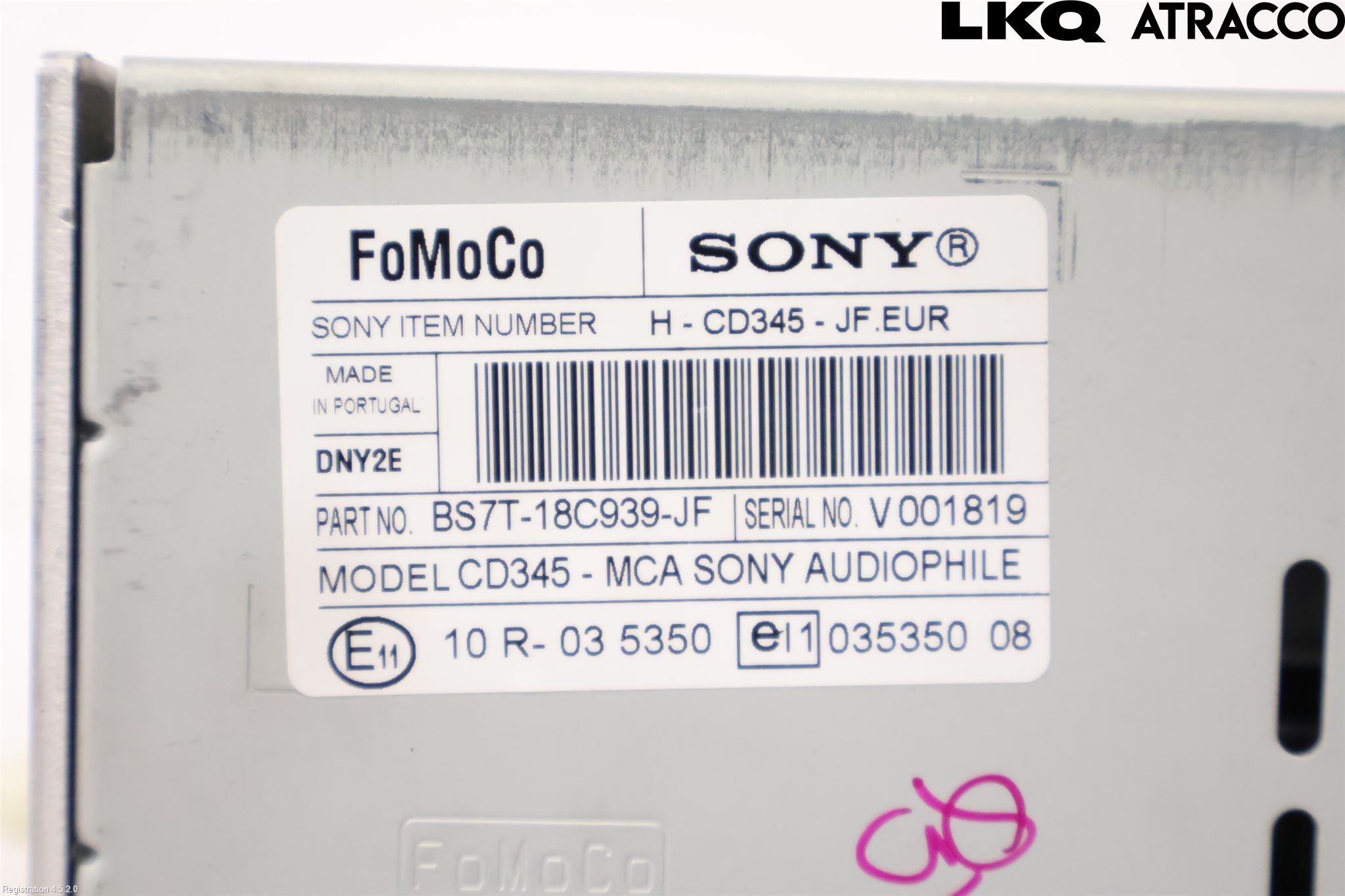 Ford S-MAX 06-15 Stereo Radio Med Cd