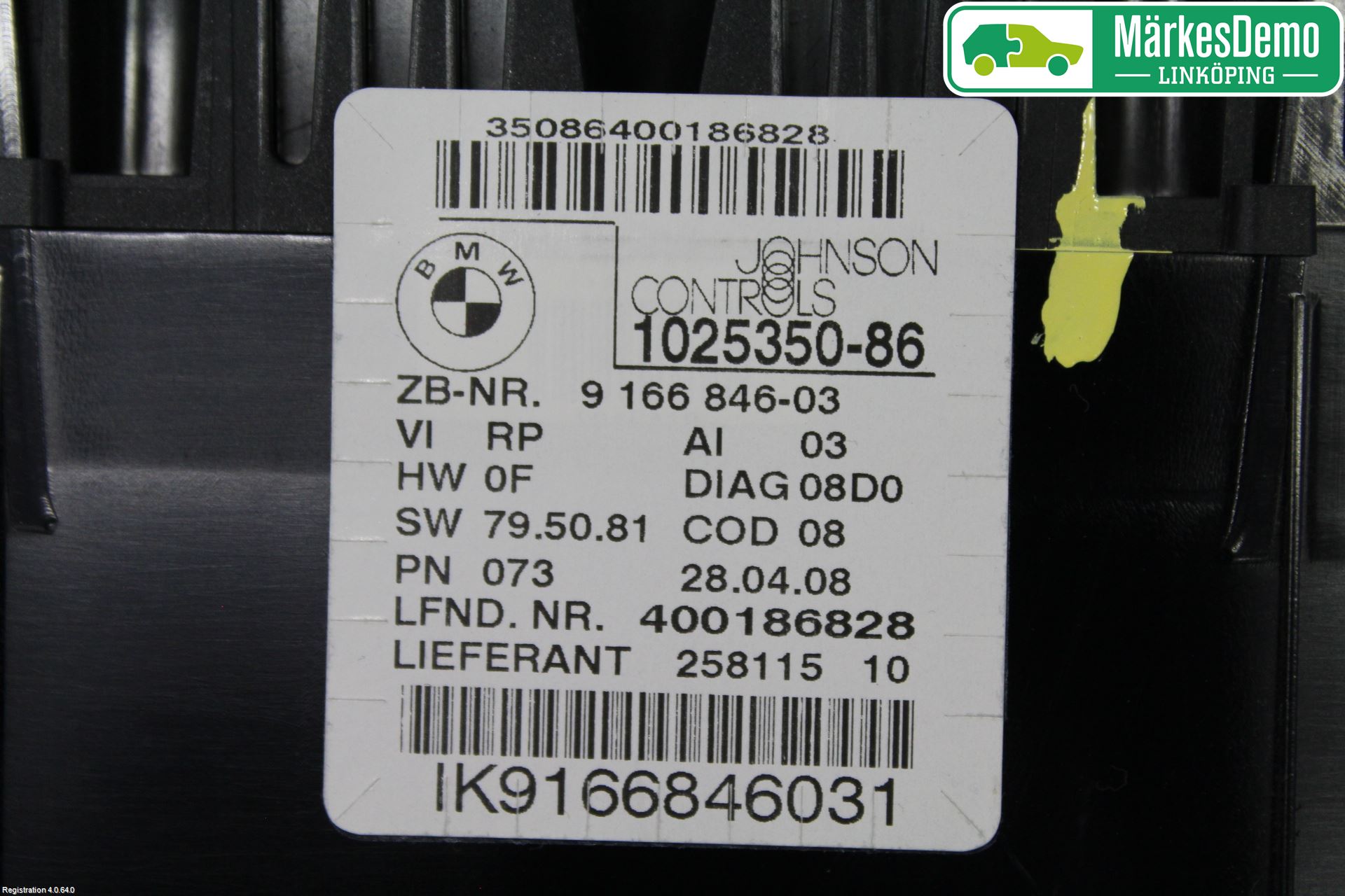 BMW 3 E90/91 SED/TOU 05-12 Instr Kombinert