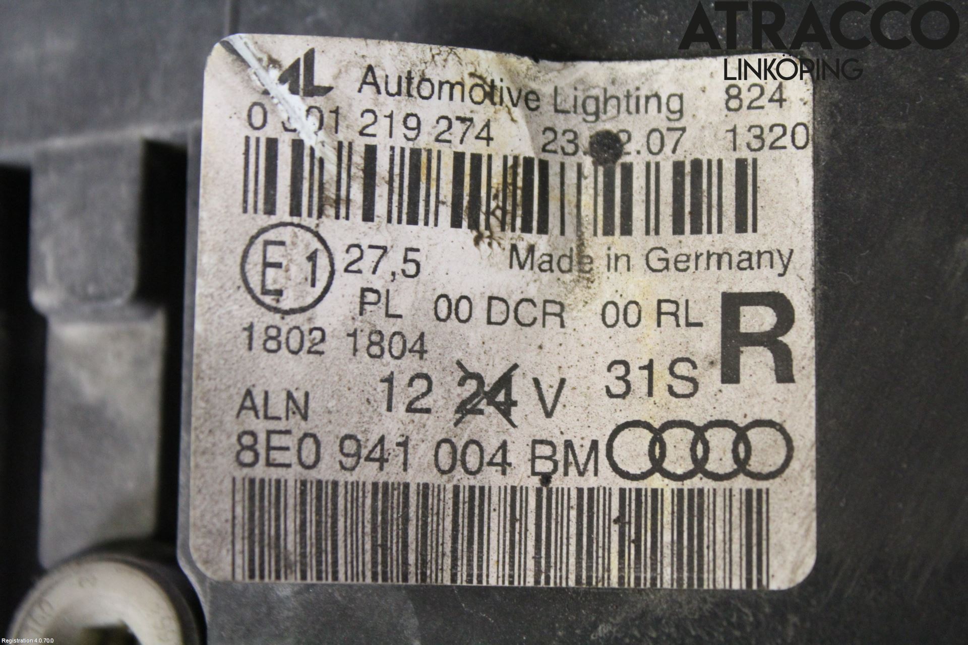 Audi A4/S4 05-07 Frontlykt Høyre