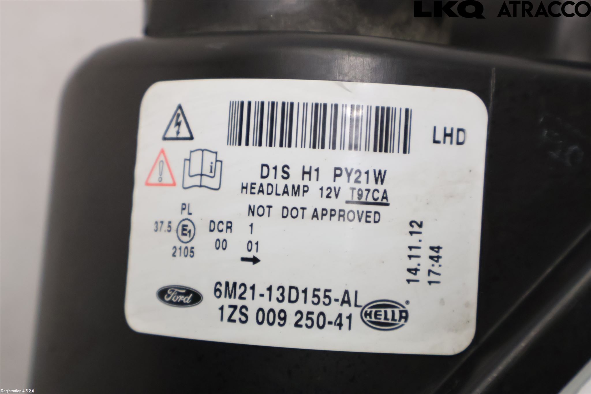 Ford S-MAX 06-15 Frontlykt Venstre