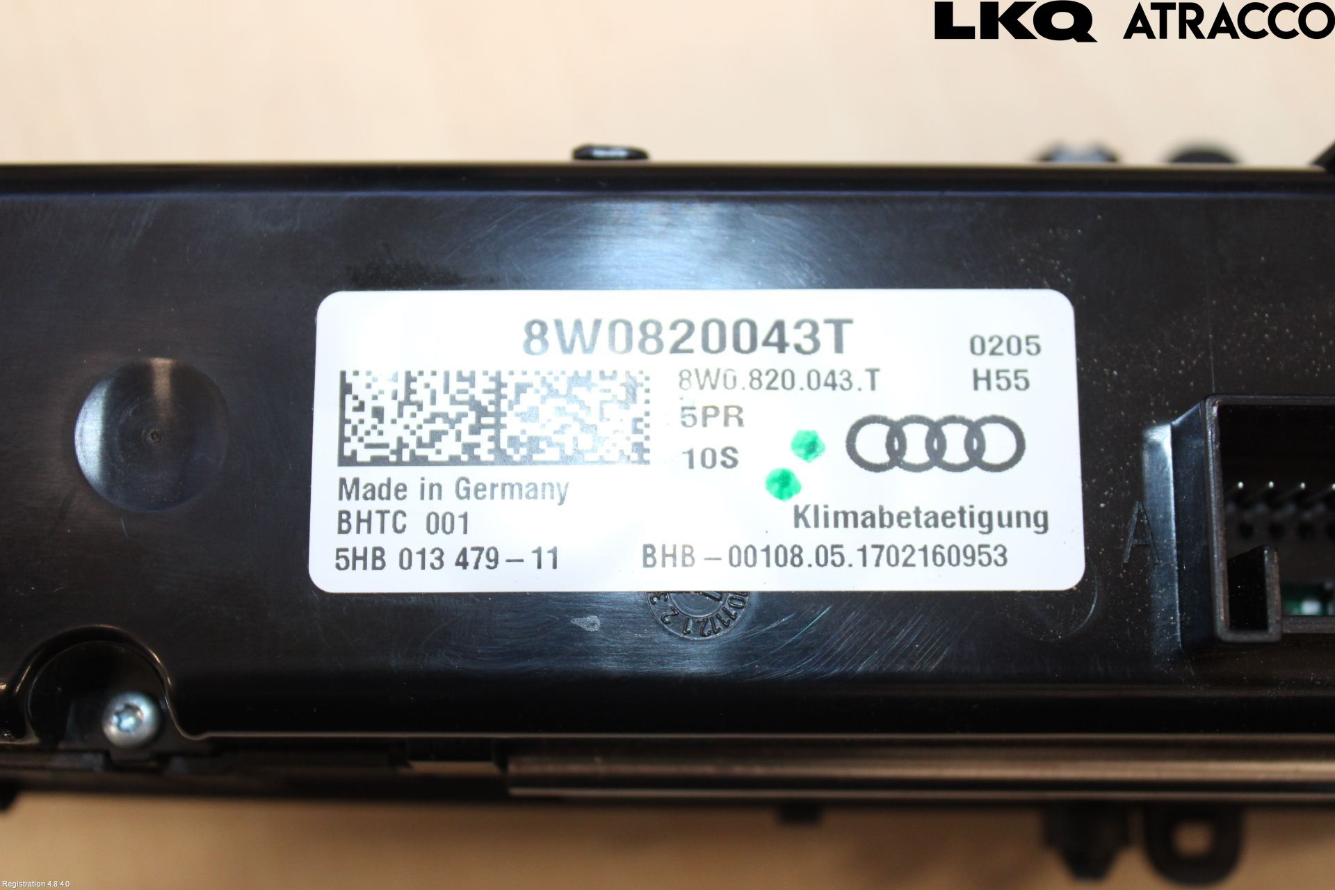 Audi A4/S4 B9 16-19 Varme Ac Betjening-Display