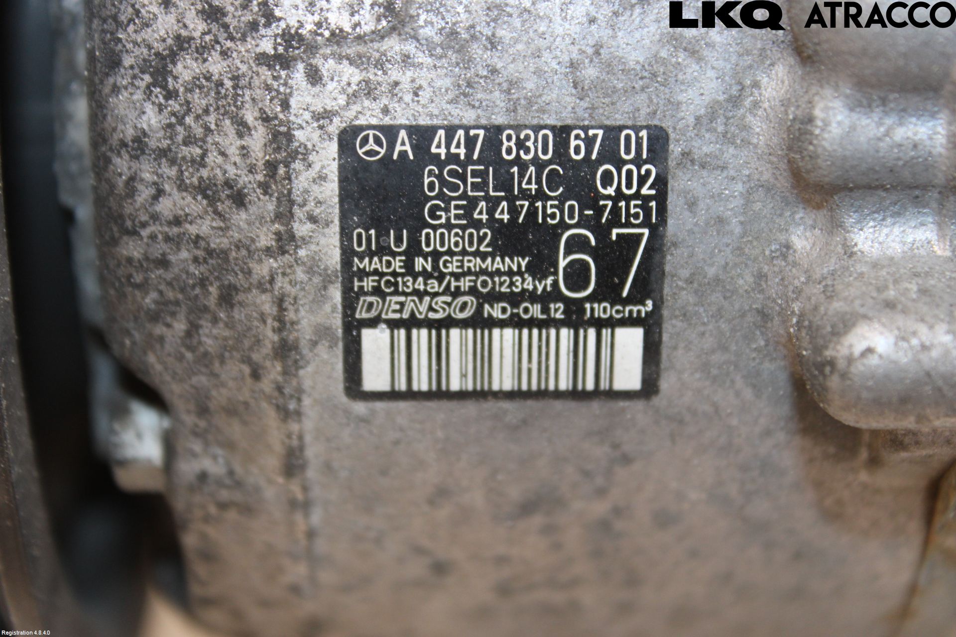 Mercedes-Benz MB VITO/V-KLASS (W640,W447,W448) 14- Varme Ac Kompressor