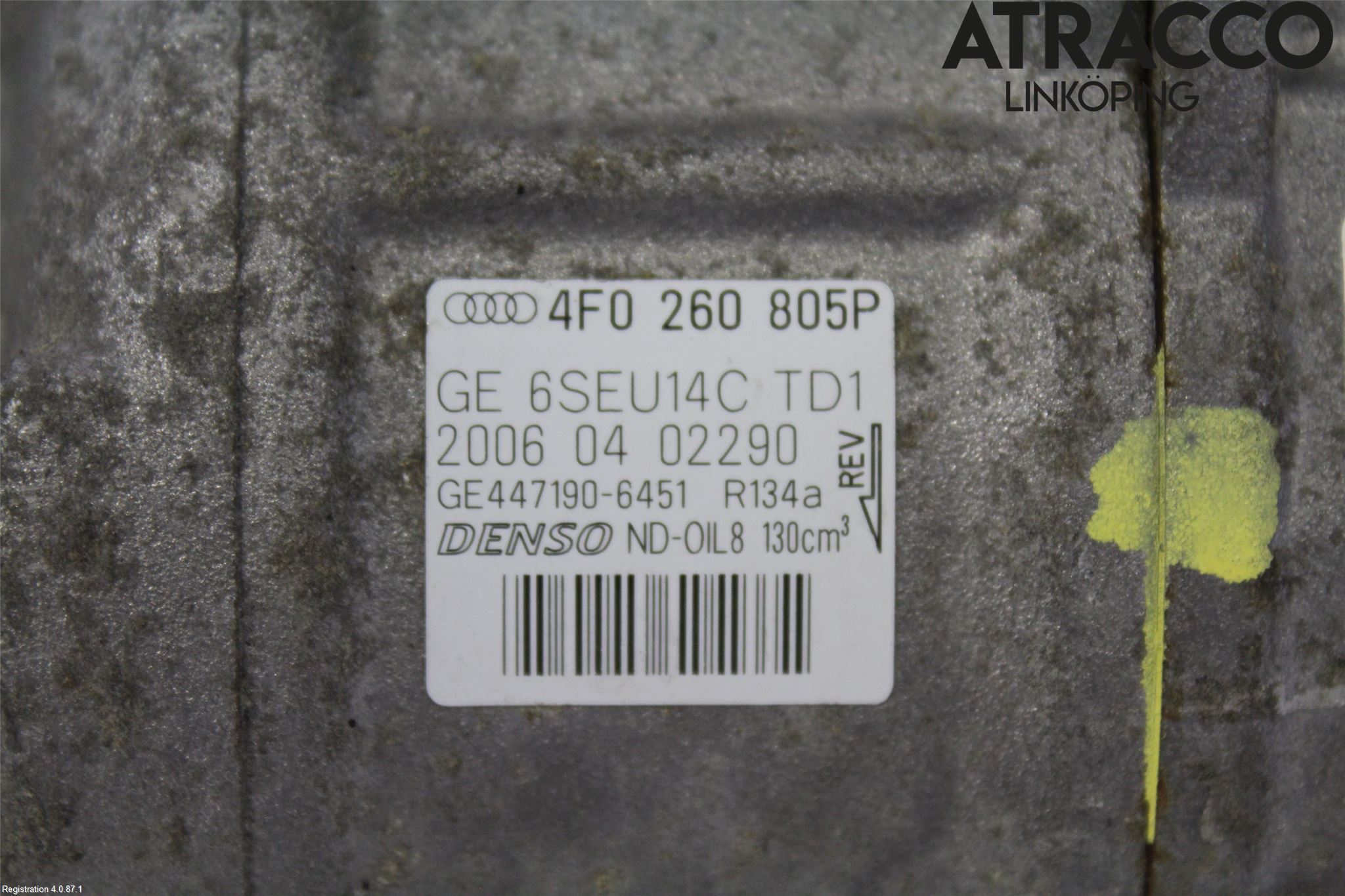Audi A6/S6     05-11 Varme Ac Kompressor