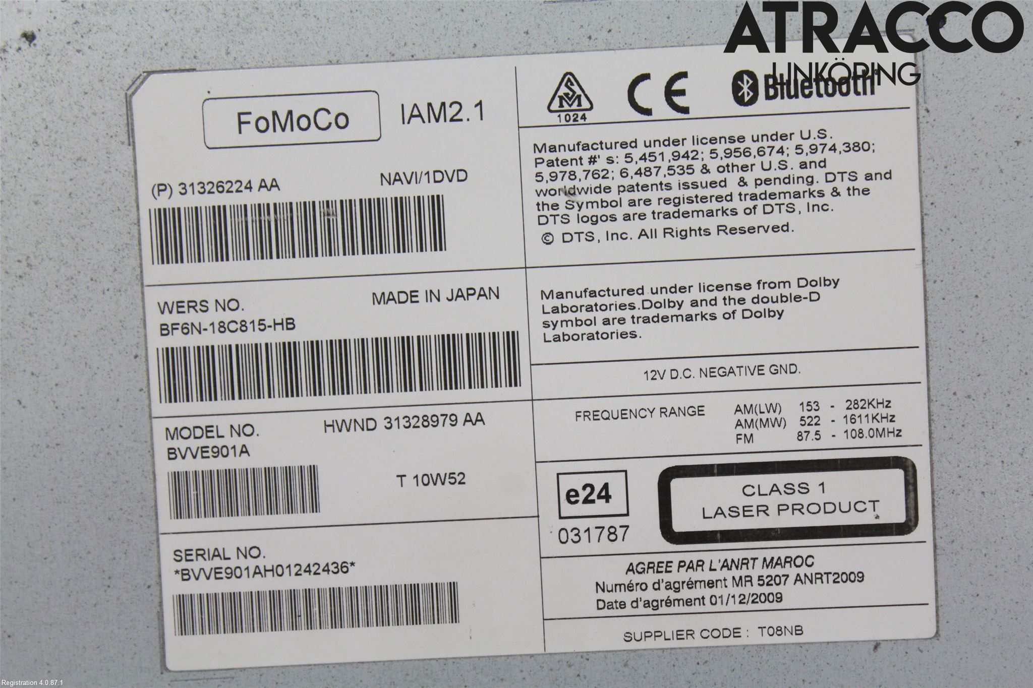 Volvo XC60 09-13 Stereo Radio Med Cd