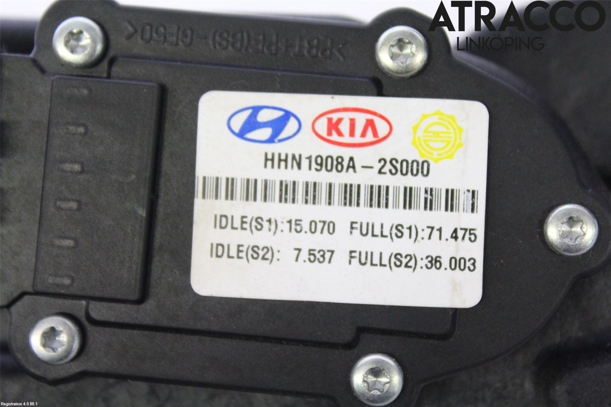 Kia SPORTAGE (SL) 11-15 Gasspedal