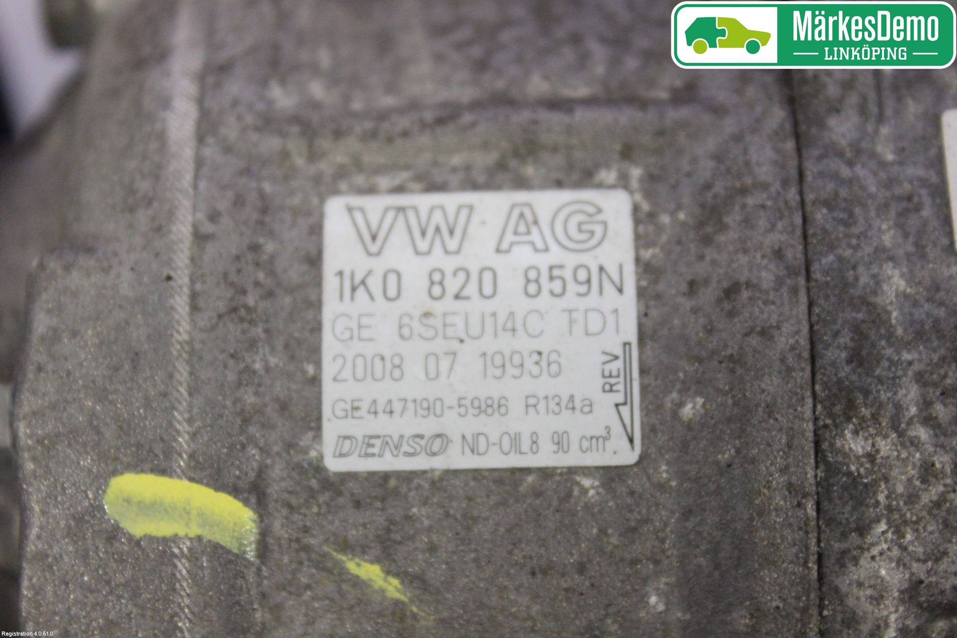 Audi A3/S3 05-13 Varme Ac Kompressor