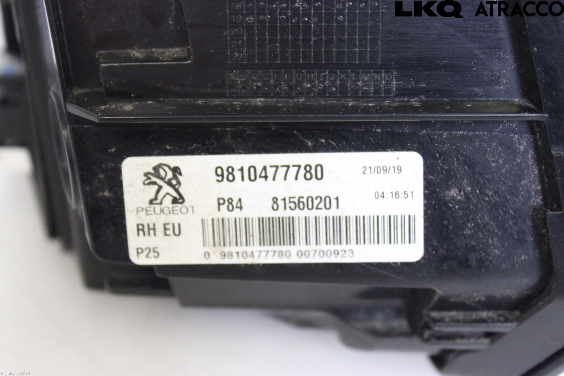 Peugeot 3008 17-24 Baklykt Høyre  På Luke(Indre)