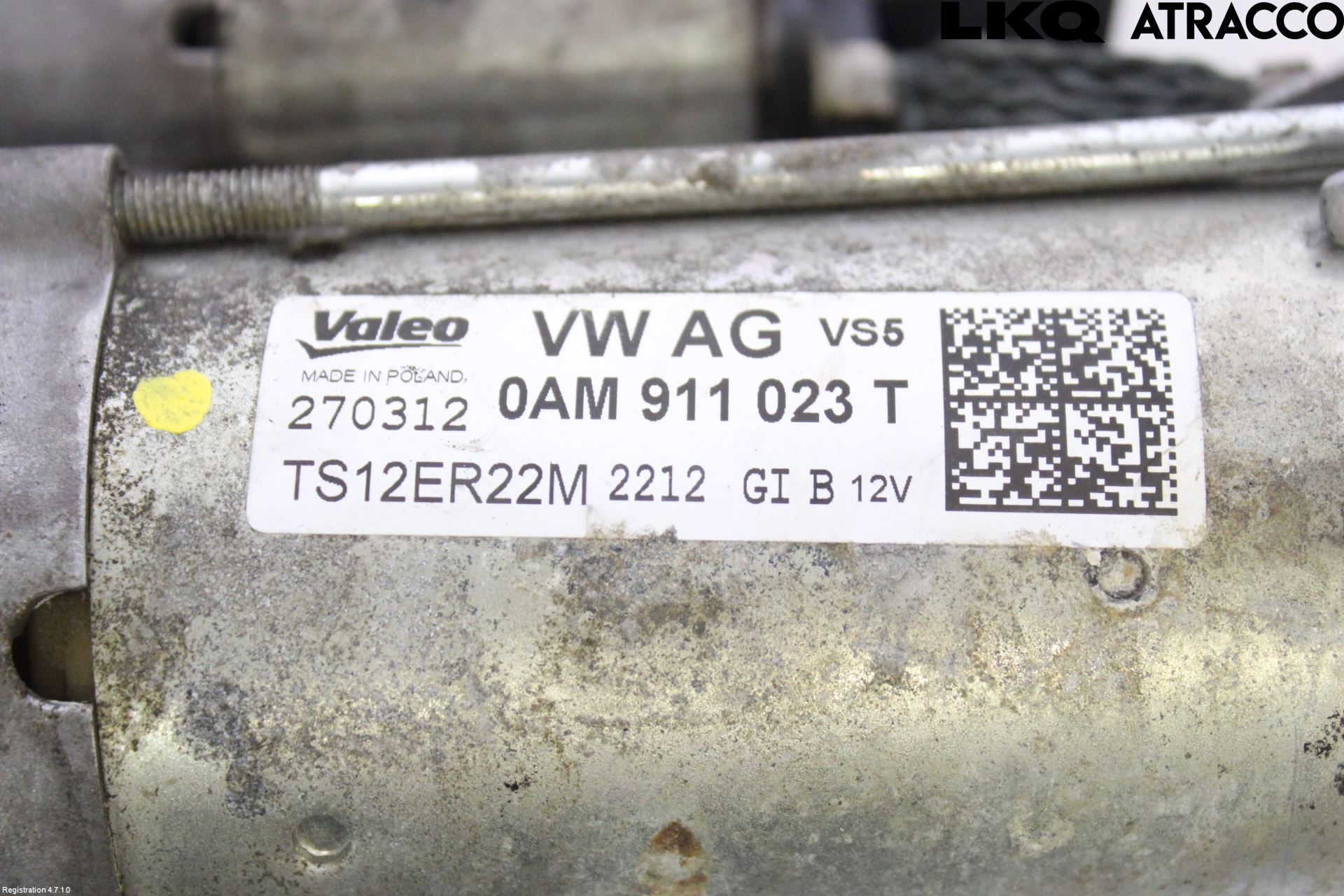 Volkswagen VW GOLF VI 09-13 Startmotor
