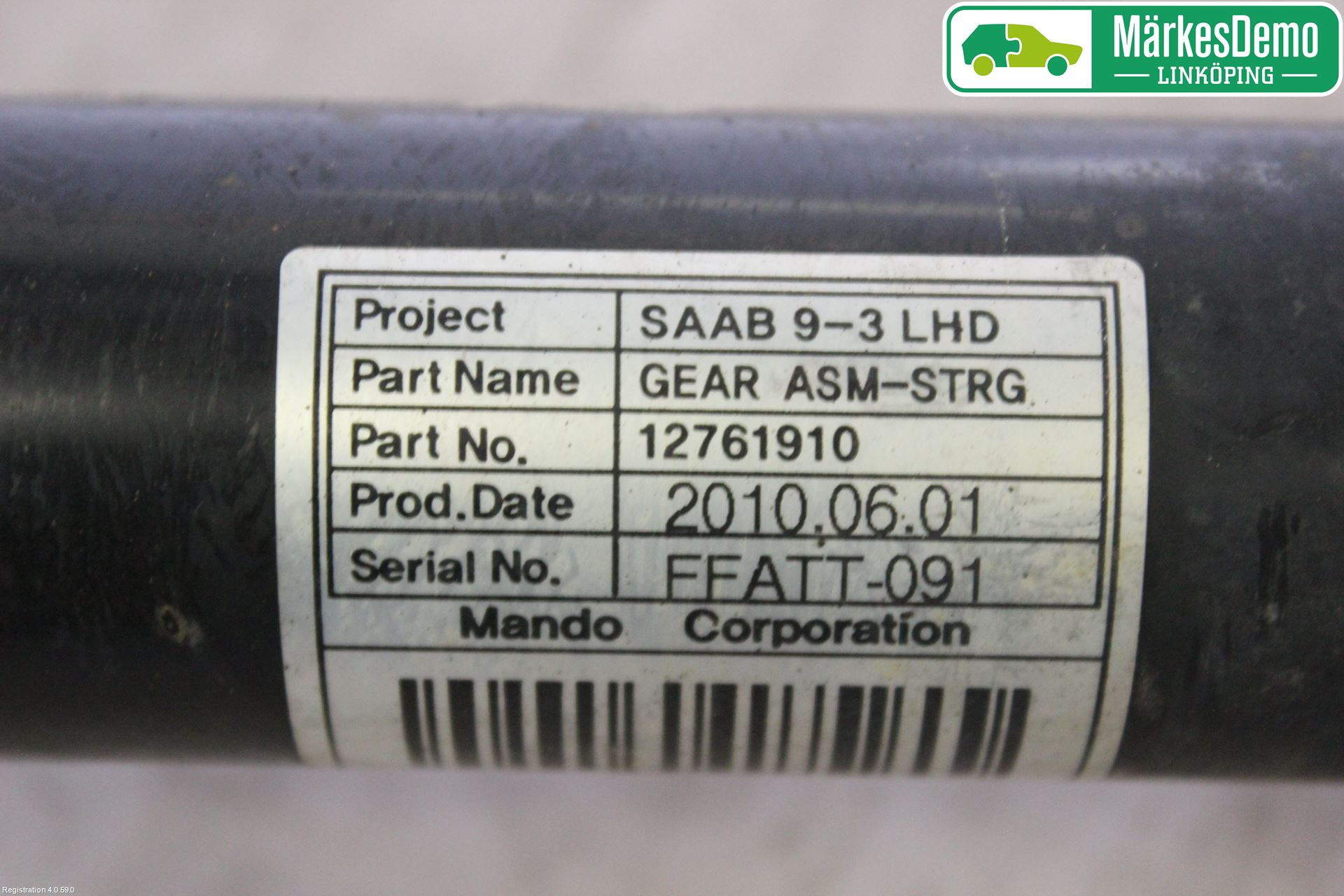 Saab 9-3 VER2/VER3 08-15 Servo Snekke - Tannstang